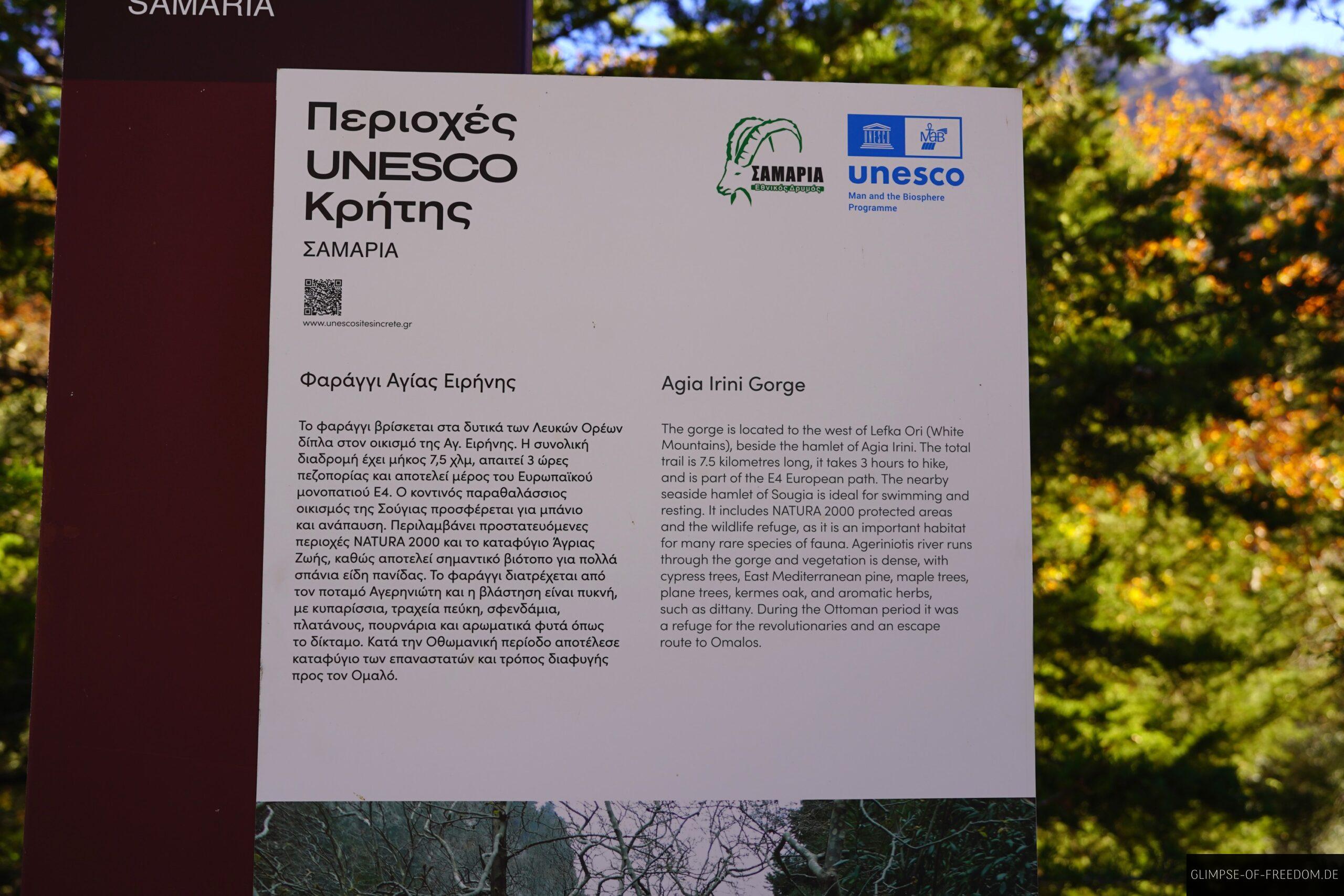 Agia Irini Schlucht Infotafel scaled Agia Irini Schlucht Infotafel