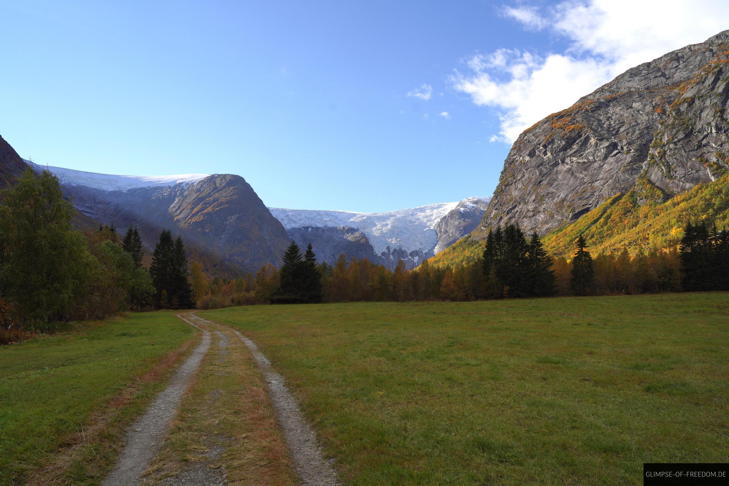 Anfang der Bergsetbreen Wanderung Anfang der Bergsetbreen Wanderung
