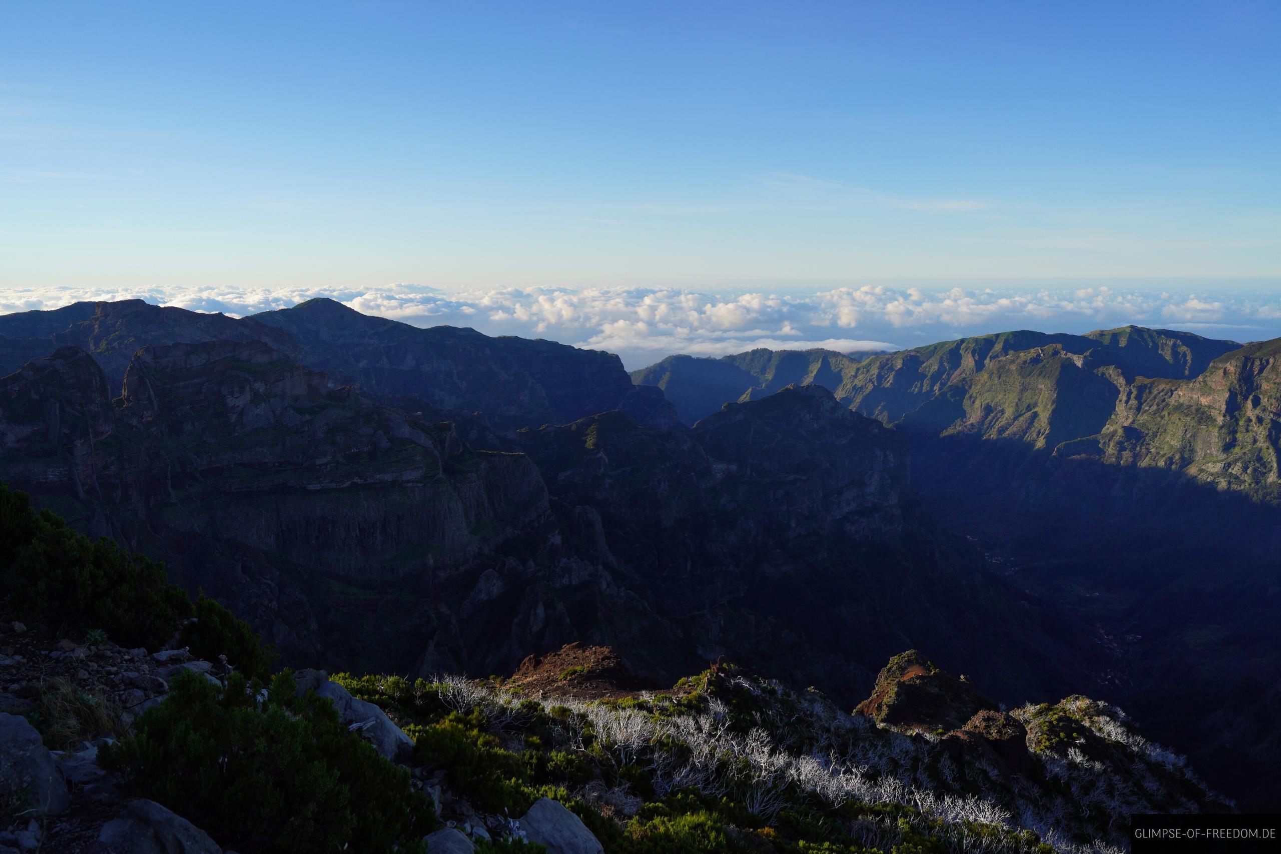 Athemberaubende Berglandschaft am Pico Ruivo Athemberaubende Berglandschaft am Pico Ruivo