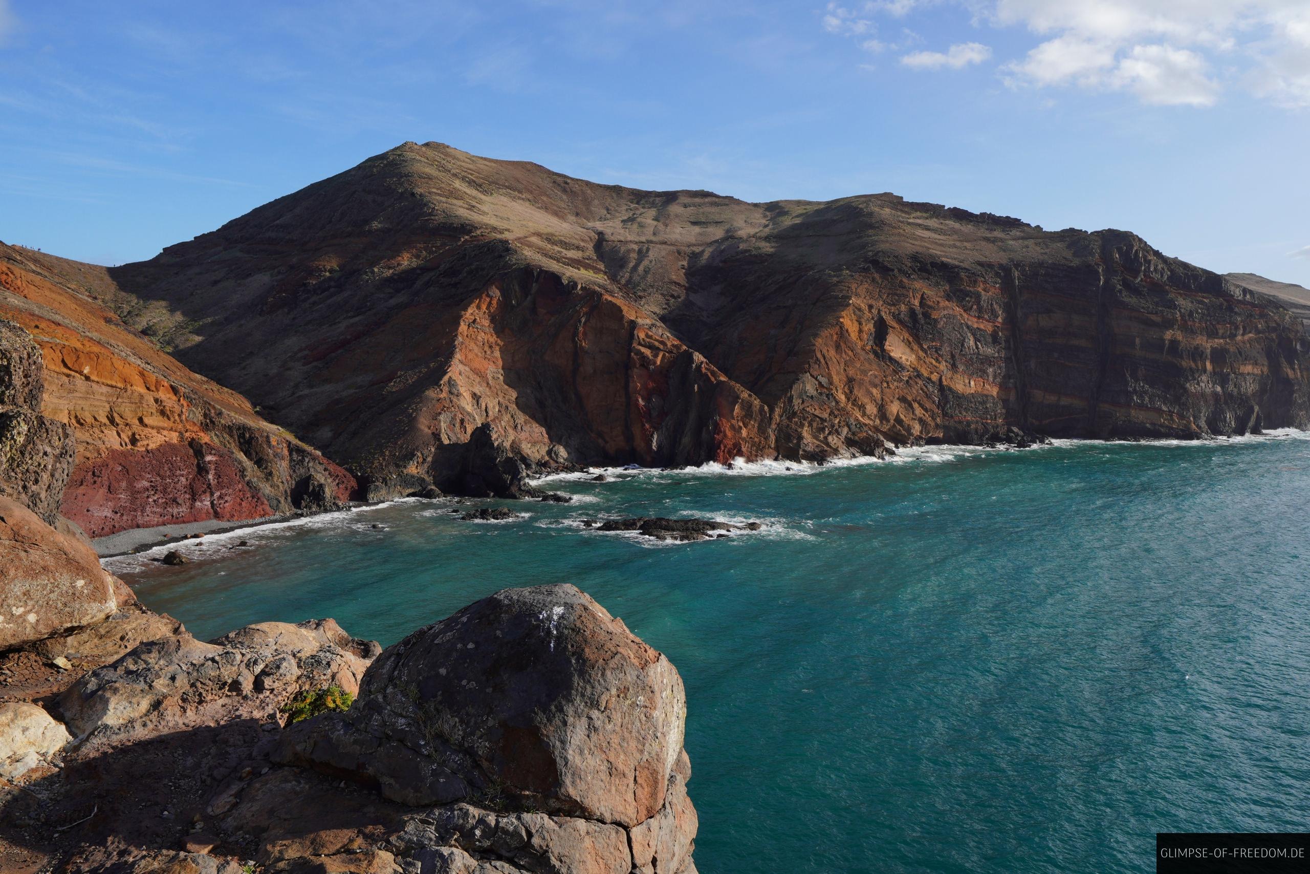 Athemberaubende Küestenlandschaft an der Ponta de Sao Lourenco Madeira