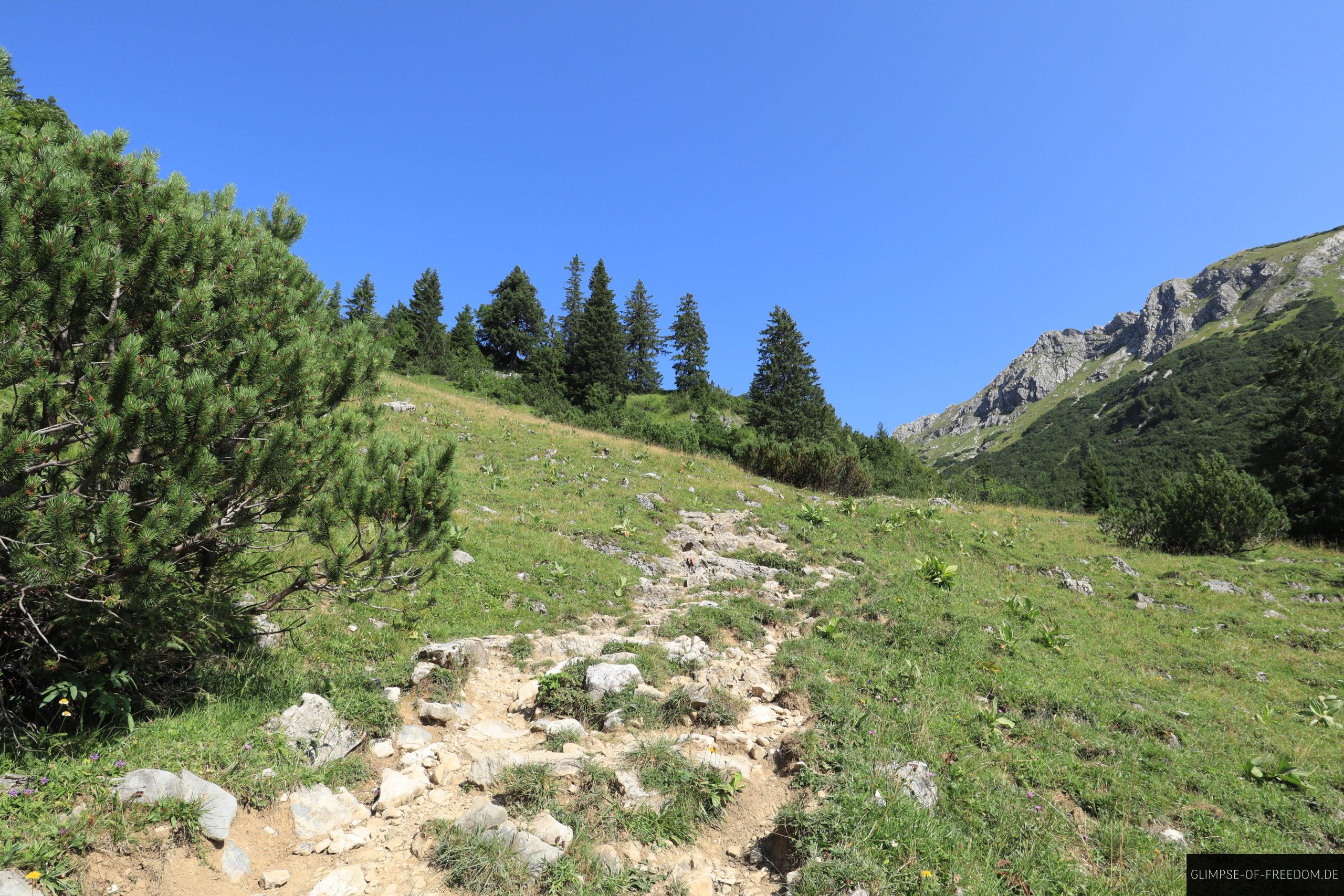 Aufstieg zum Engeratsgundsee beginnt scaled Der Aufstieg zum Engeratsgundsee beginnt