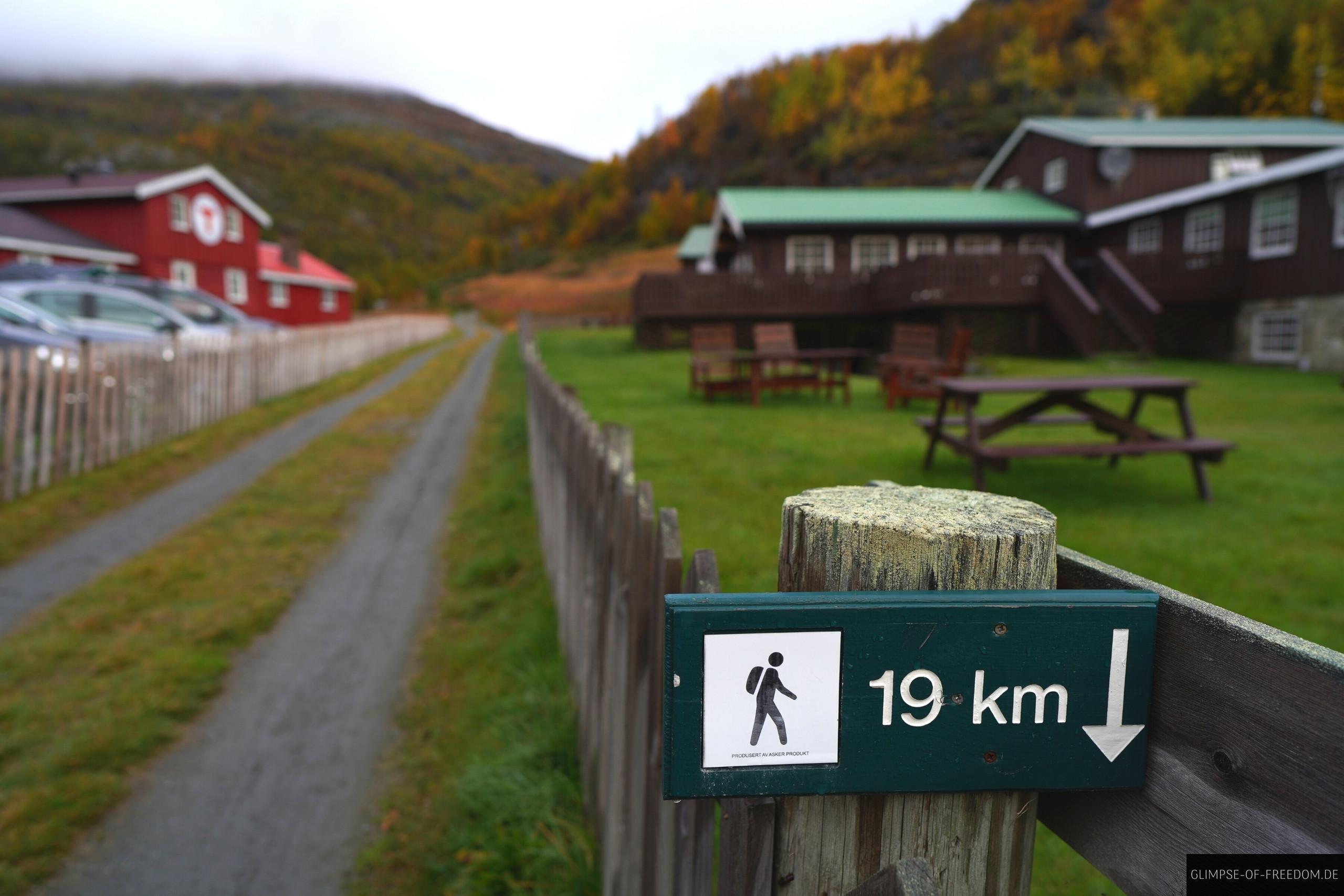 Aurlandsdalen Wanderung Start der 19 km Aurlandsdalen Wanderung: Start der 19 km Route