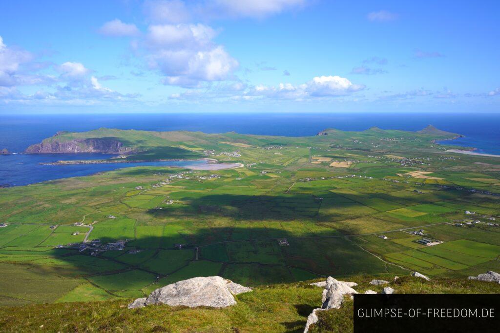 Ausblick auf Ballyoughteragh von Cruach Mhárthain