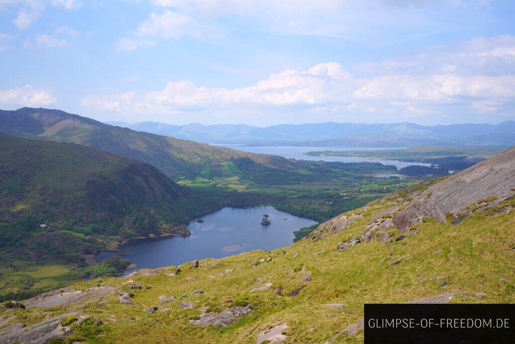 Ausblick auf den Glanmore Lake vom Healy Pass Ausblick auf den Glanmore Lake vom Healy Pass