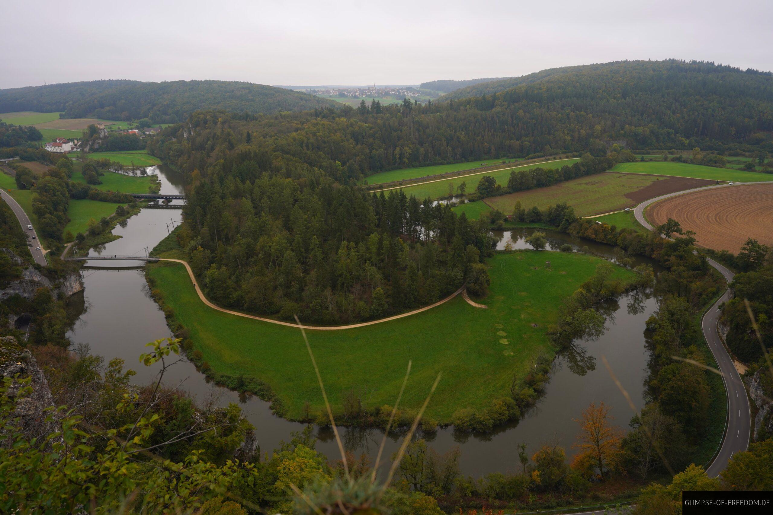 Ausblick auf die Donauschleife vom Teufelslochfelsen