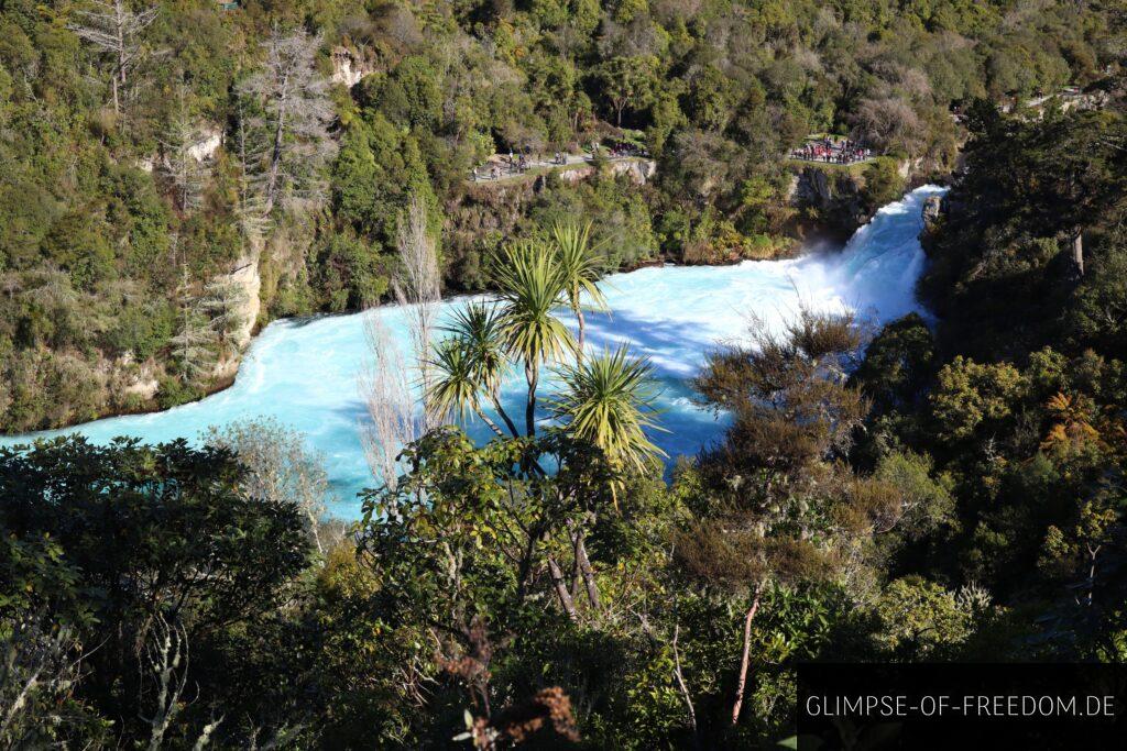 Ausblick auf die Huka Falls