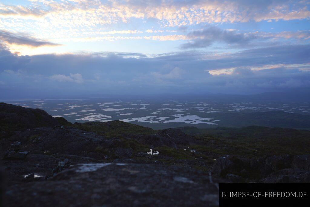 Ausblick auf die markante Moorlandschaft