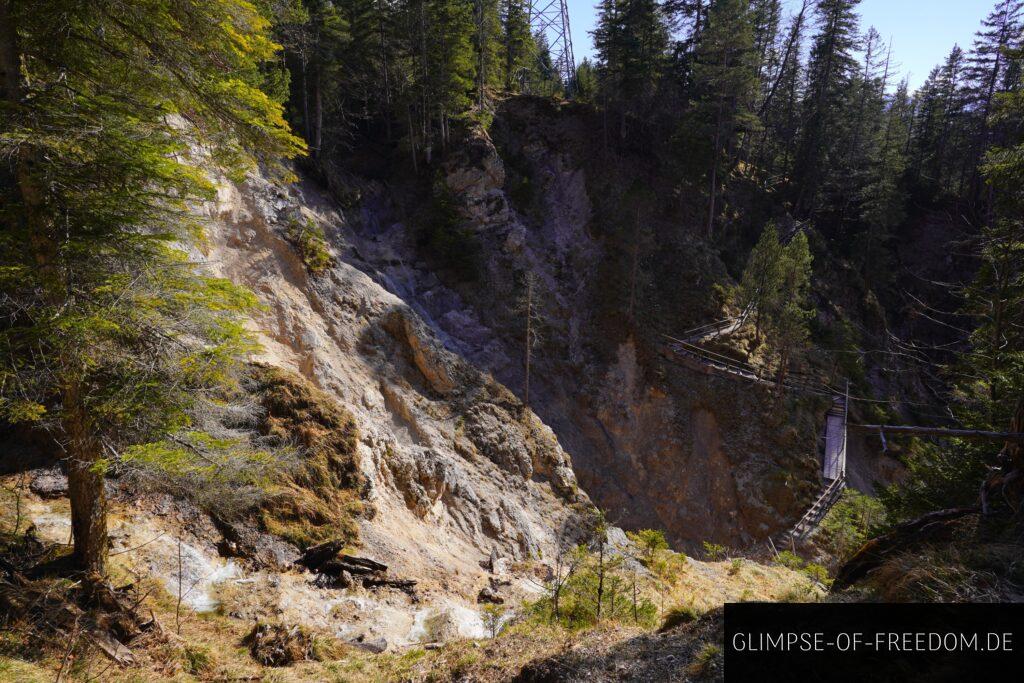 Ausblick in die Huettlebachklamm Ausblick in die Hüttlebachklamm