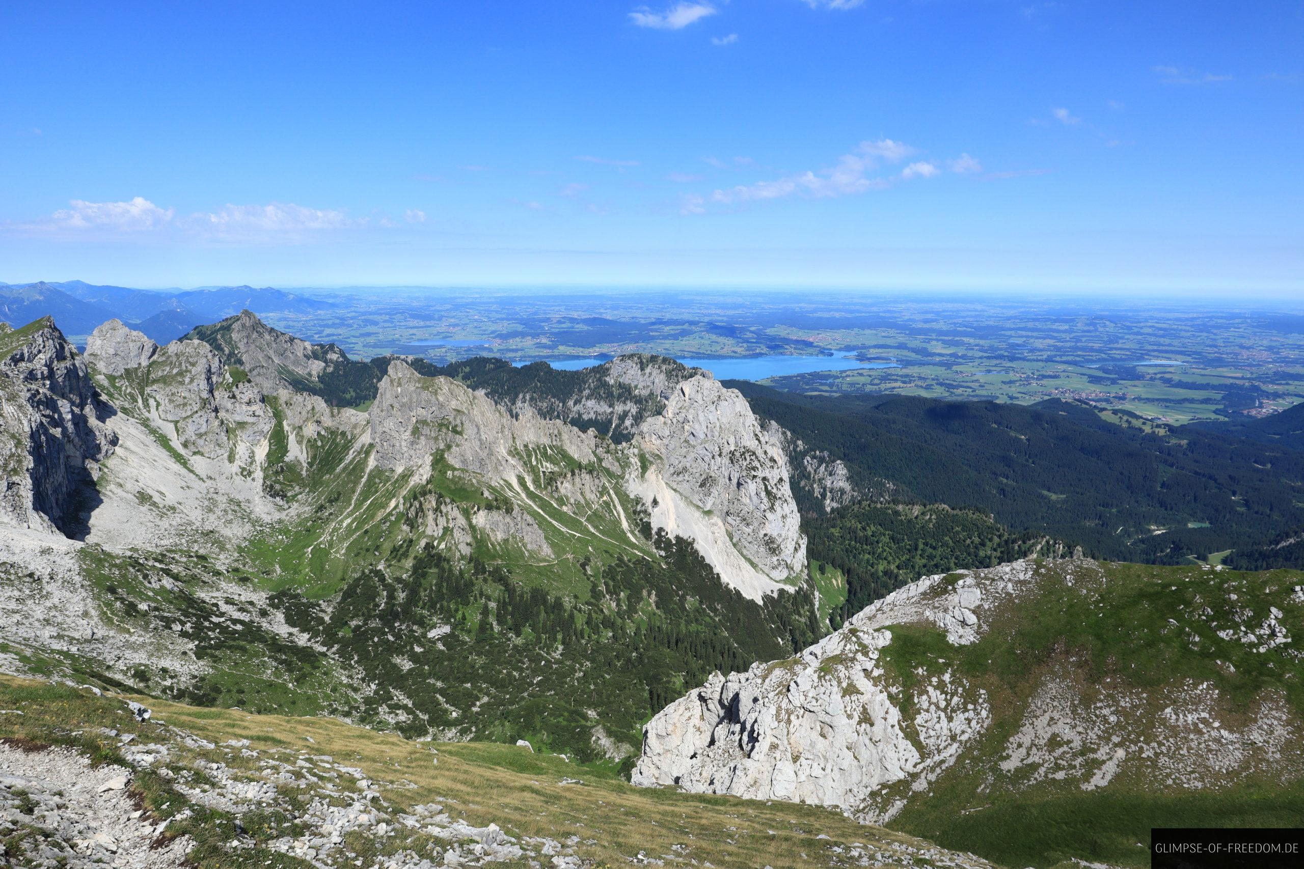 Ausblick nahe des Hochplatte Gipfels scaled Ausblick nahe des Hochplatte Gipfels