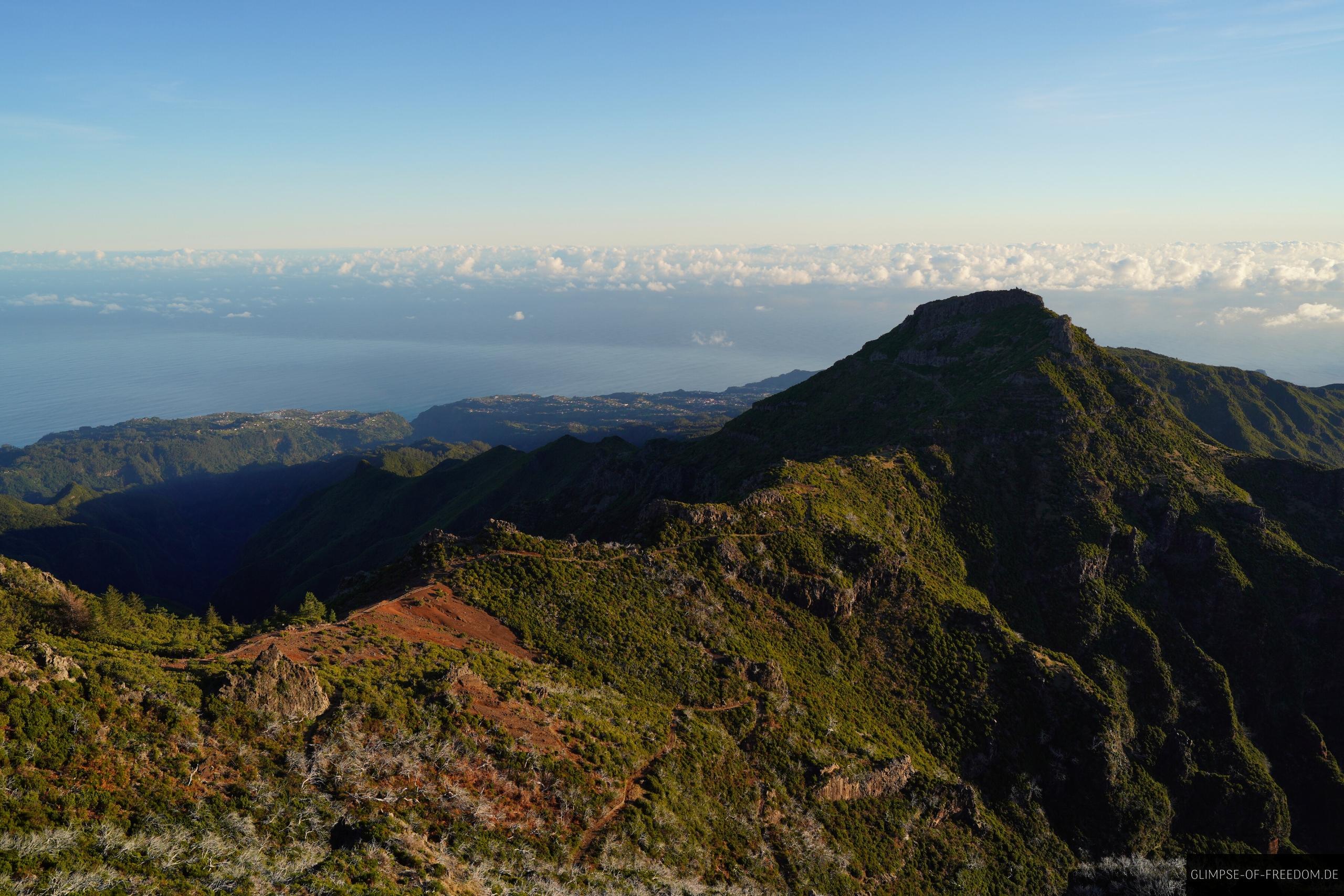 Aussicht auf PR 1 2 Vereda do Pico Ruivo Aussicht auf PR 1 2 Vereda do Pico Ruivo