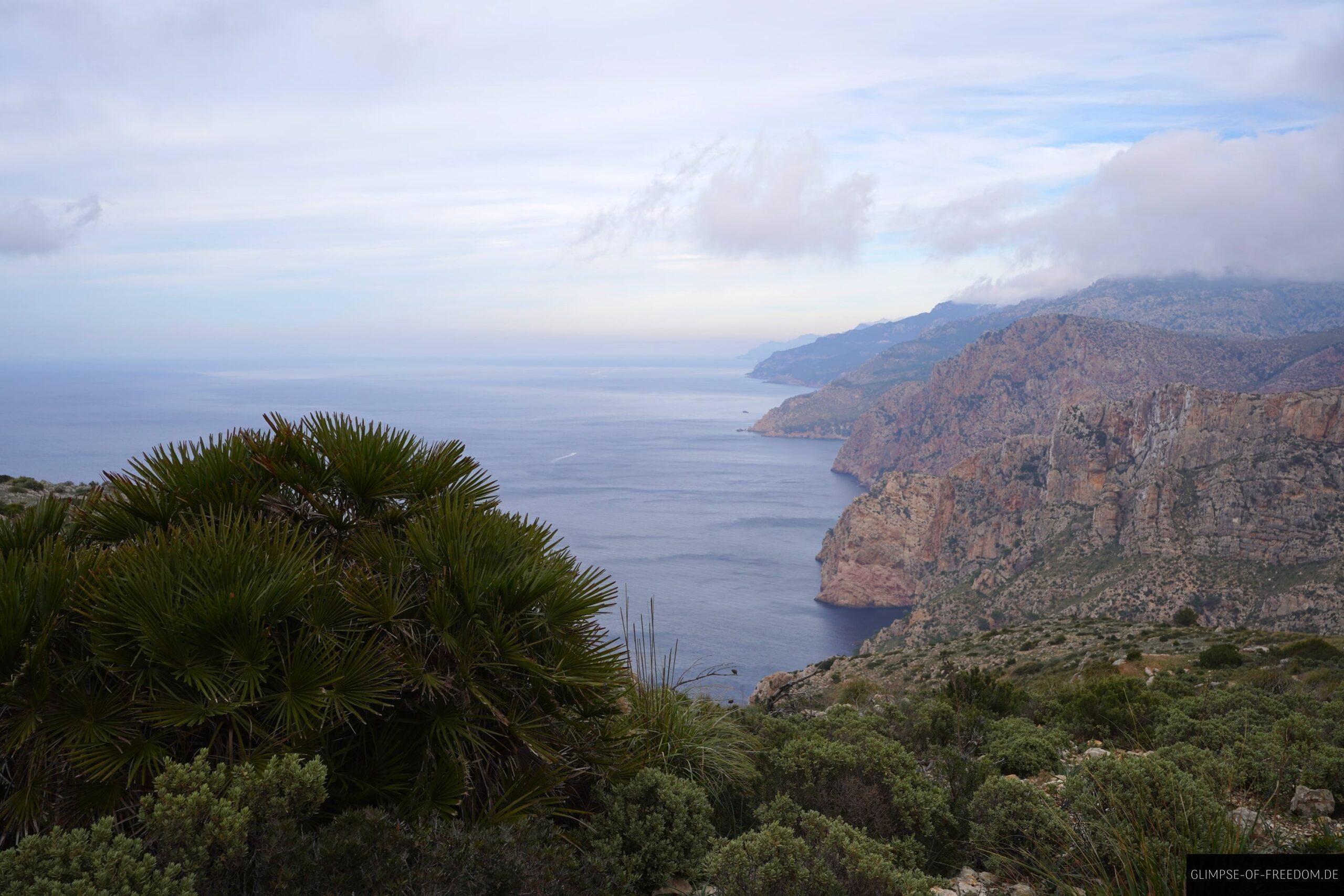 Aussicht auf die Südküste Mallorcas