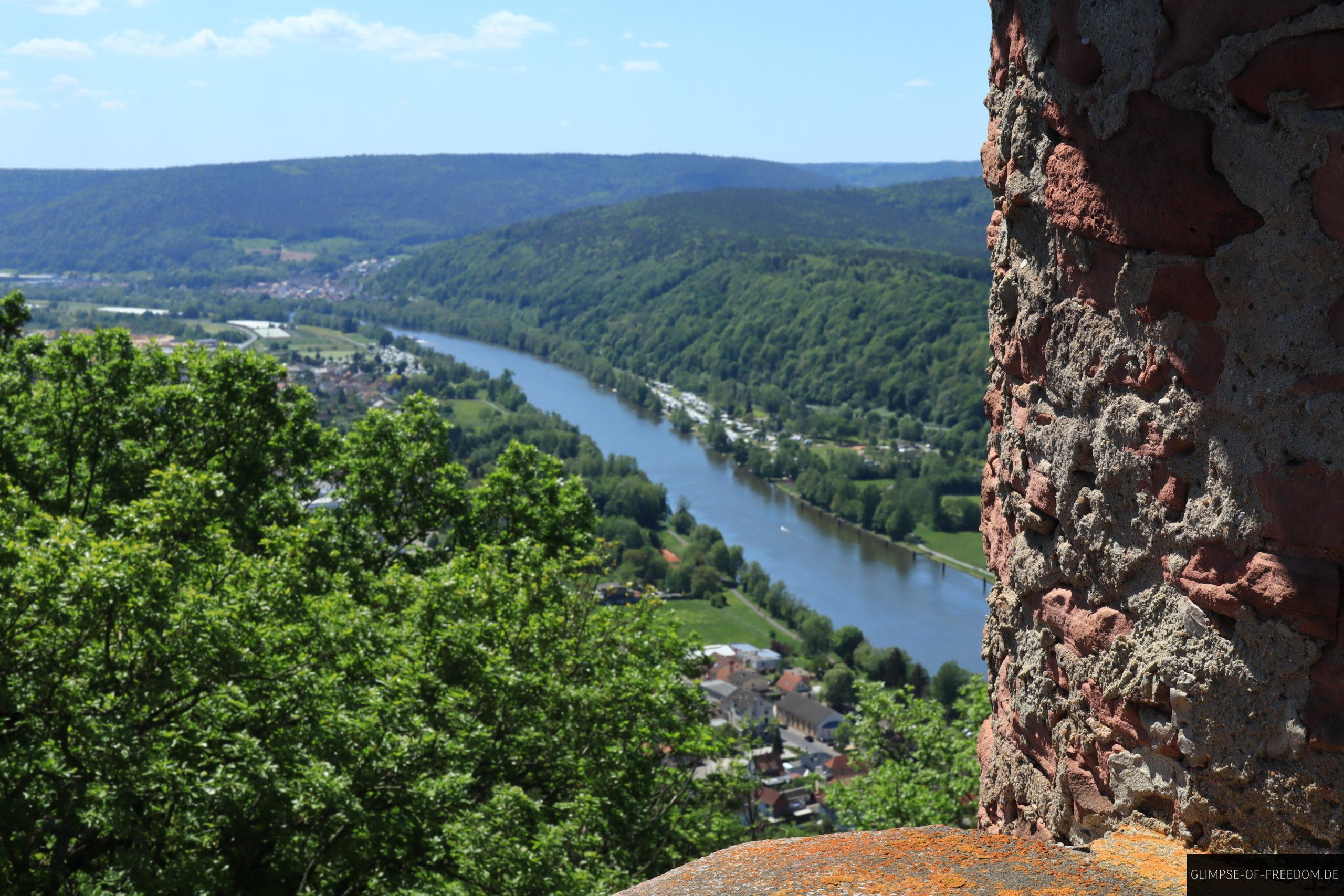 Aussicht aus der Mitte des Klingenberg Aussichtsturms