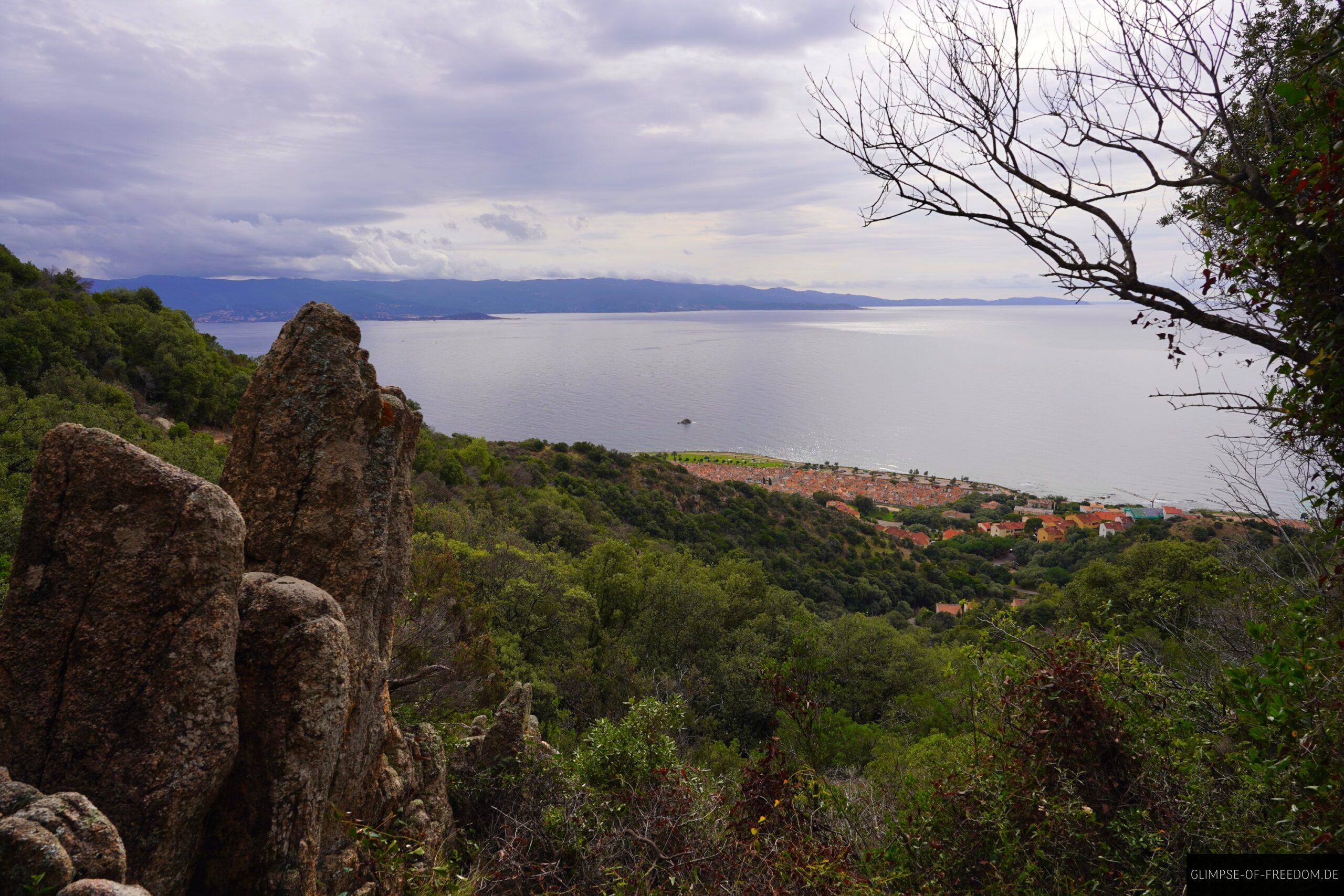 Aussichtspunkt auf Ajaccio und das Meer