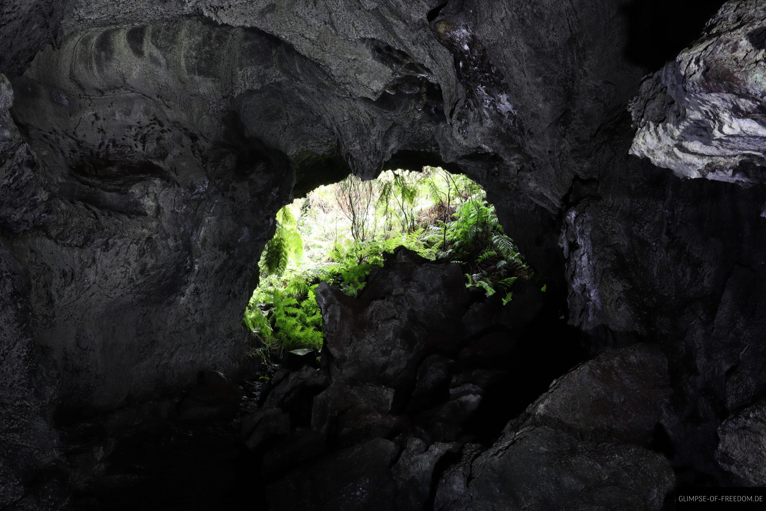 Beleuchtete Höhlenformation