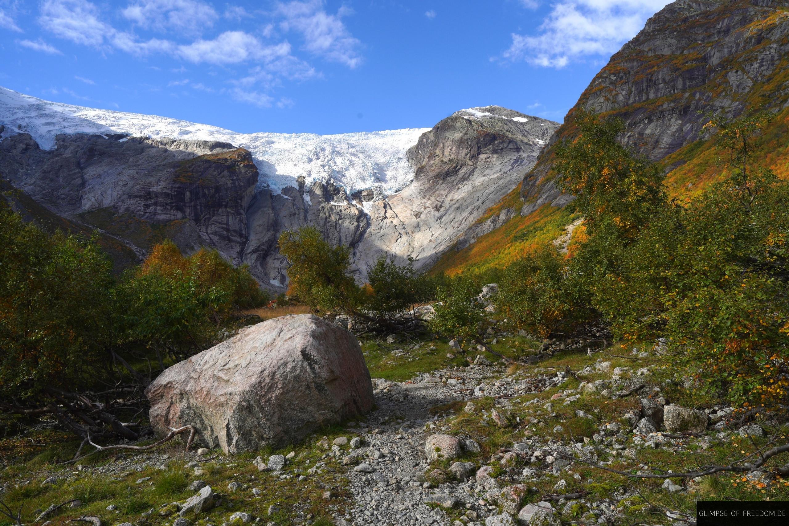 Bergsetbreen Geltscher Wanderung Norwegen