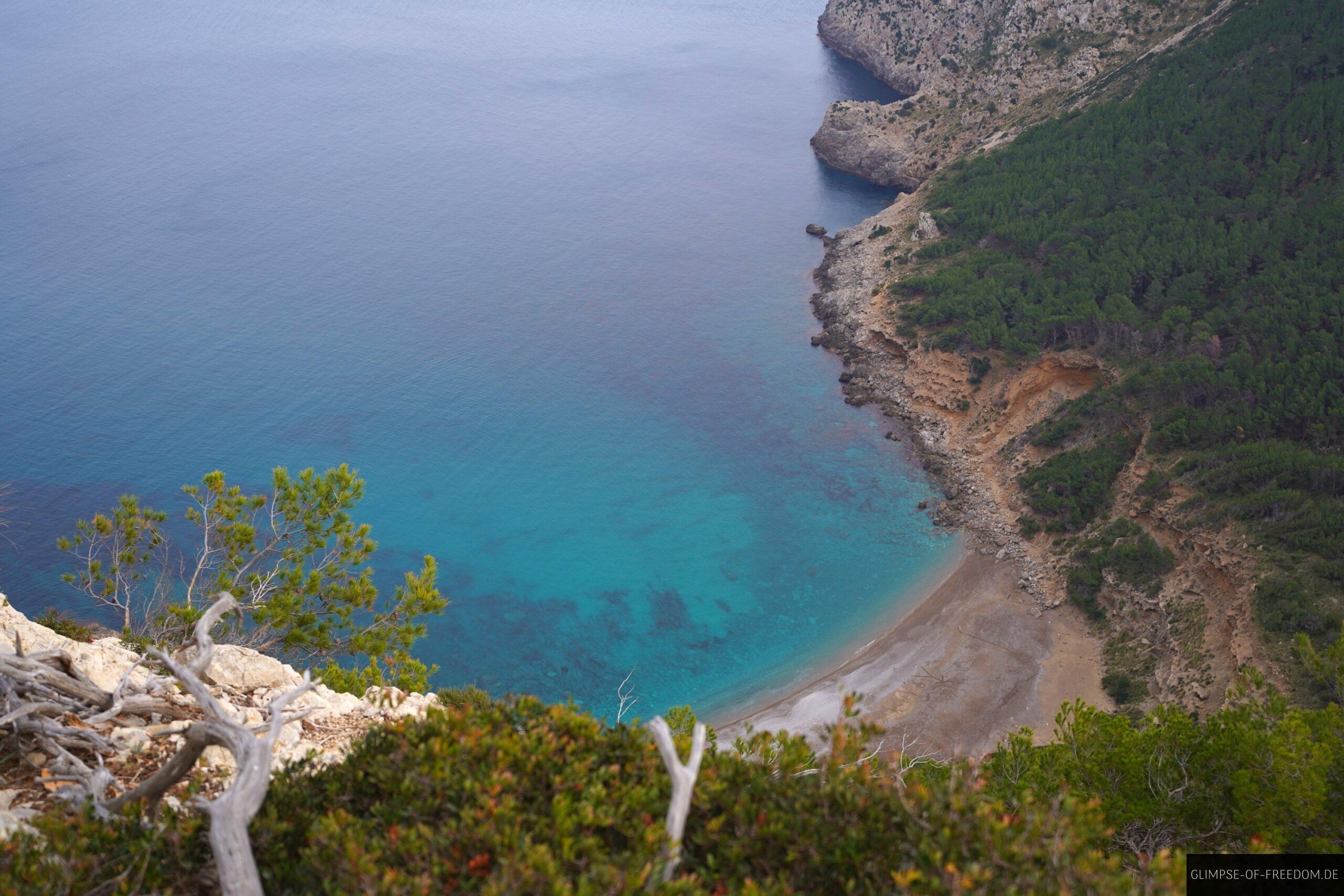 Blick auf den Strand Playa Coll Baix scaled Blick auf den Strand Playa Coll Baix