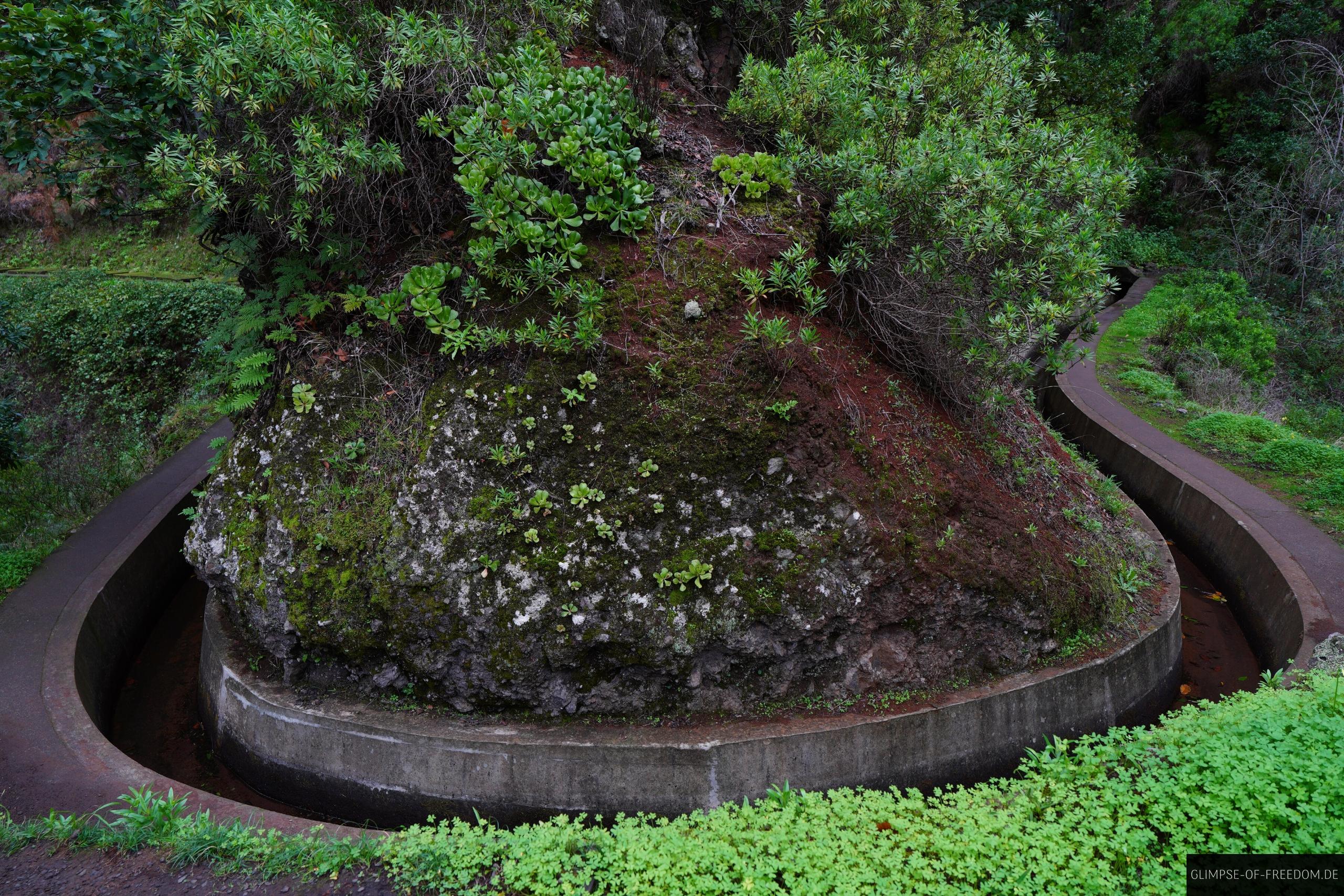 Blick auf eine Levada Nova Schleife Blick auf eine Levada Nova Schleife