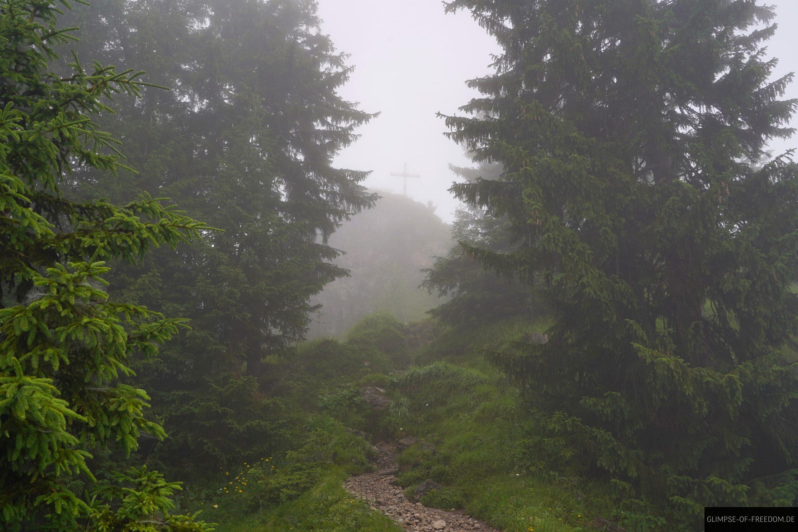 Blick zum Gipfelkreuz scaled Blick zum Gipfelkreuz