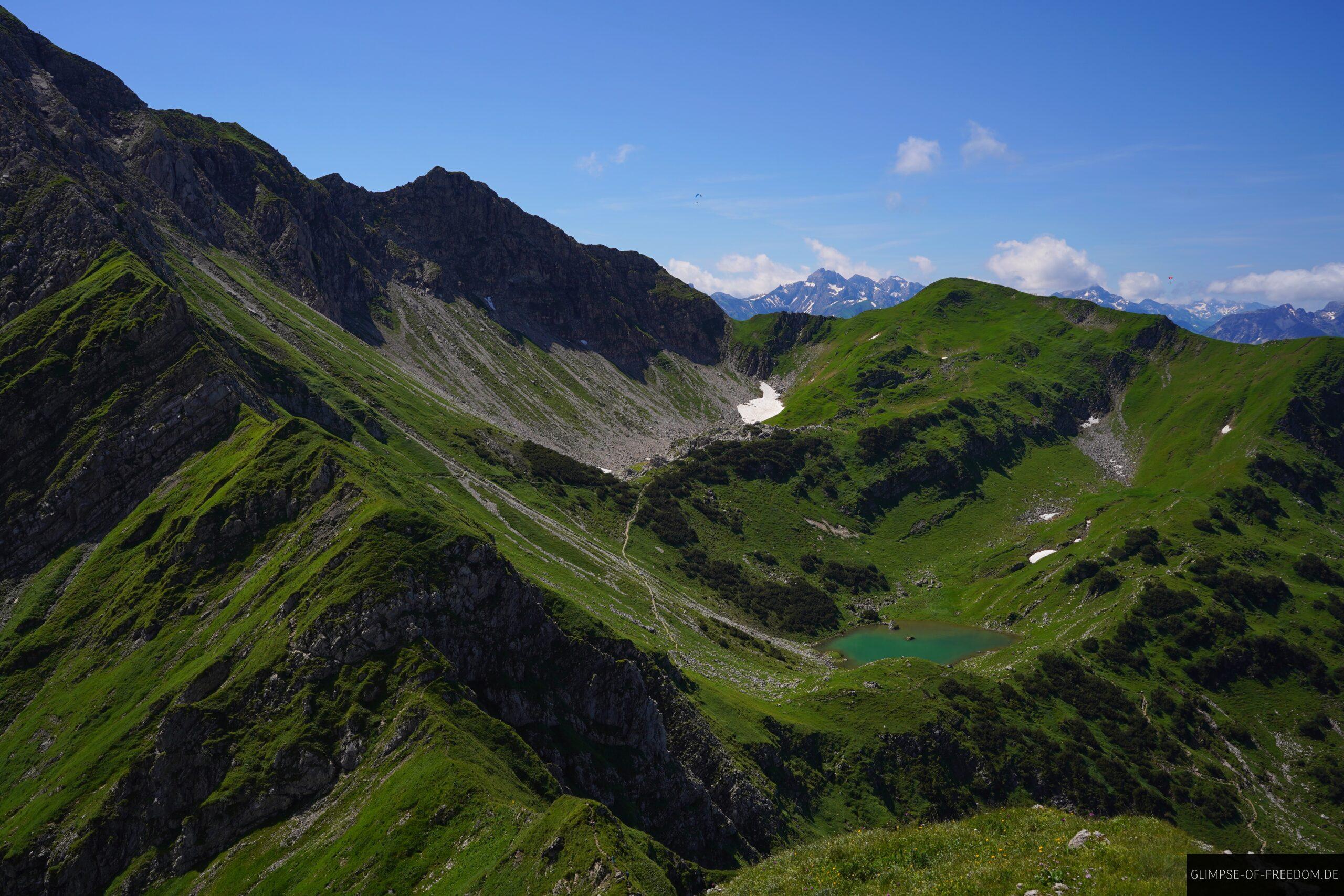 Blick zum oberen Gaisalpsee scaled Blick zum oberen Gaisalpsee