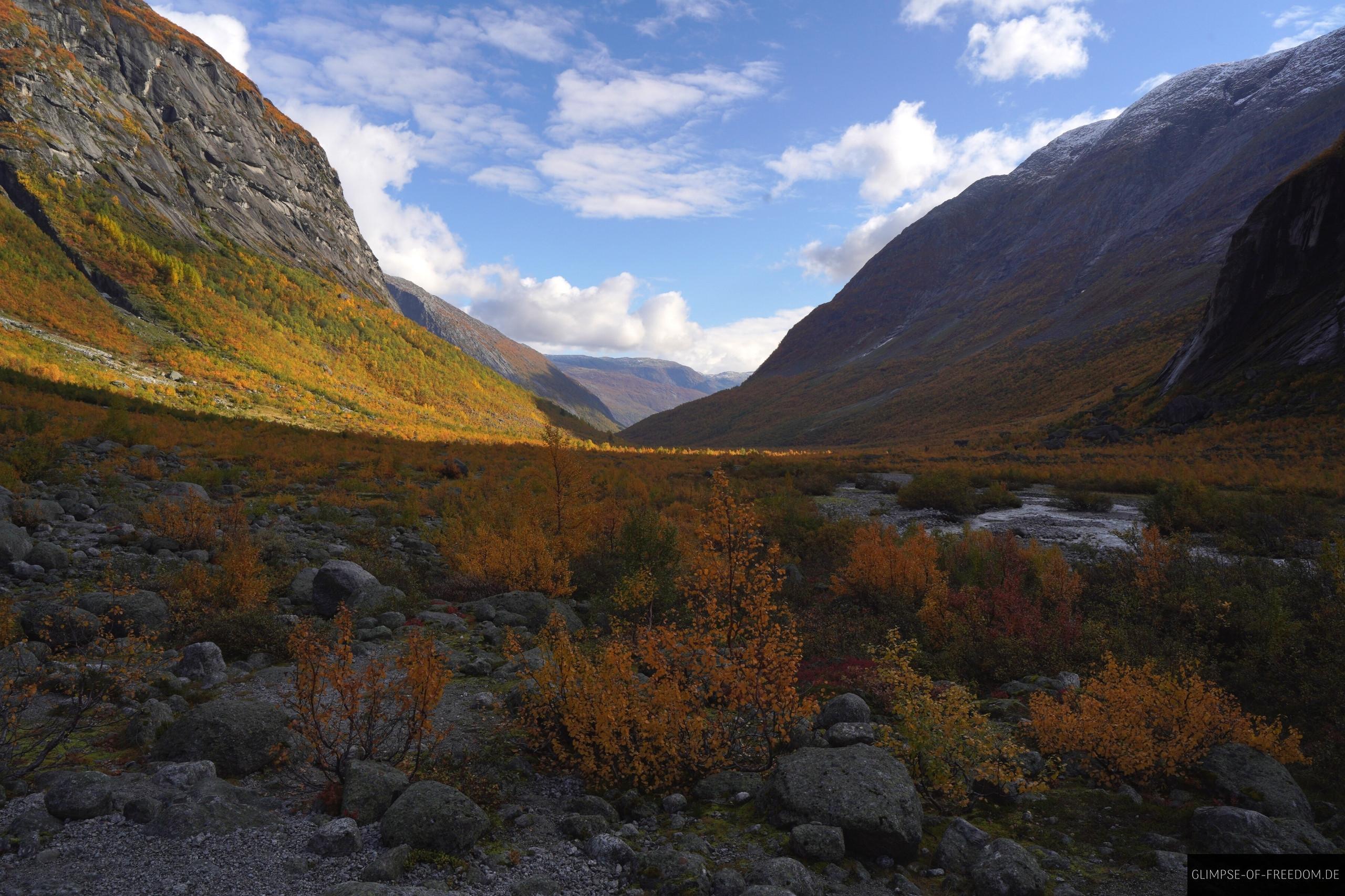 Blick zurueck auf der Bergsetbreen Wanderung Blick zurück auf der Bergsetbreen Wanderung