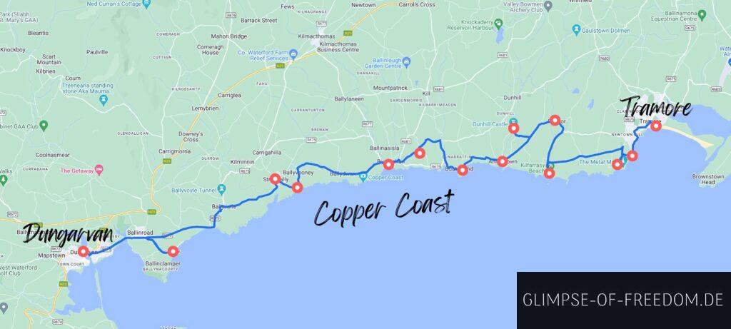 Copper Coast Drive Map