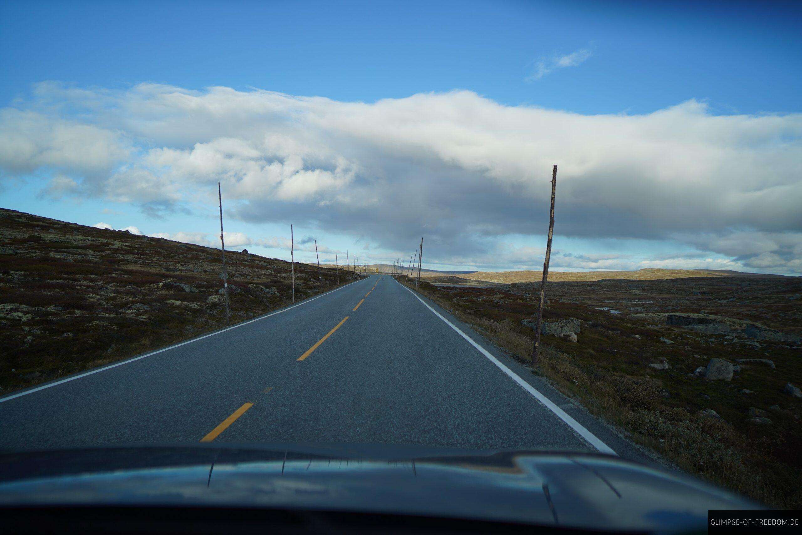 Fahrt auf der Hardangervidda Landschaftsroute