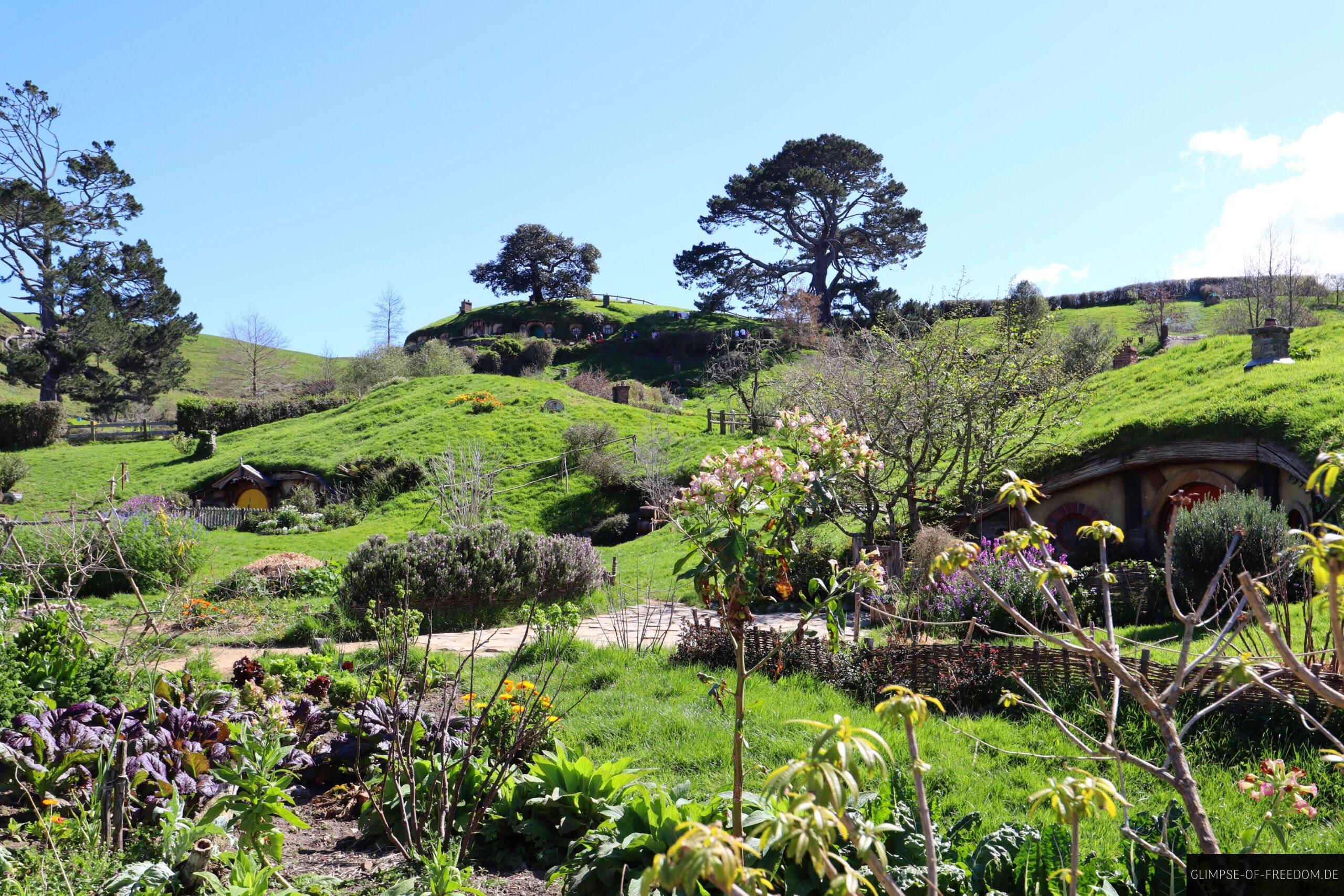 Gartenanlage an den Hobbit Haeusern scaled Gartenanlage an den Hobbit Häusern