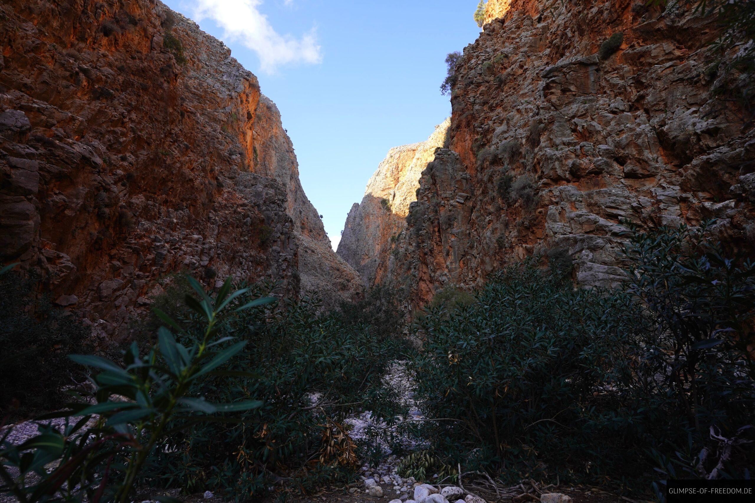 Gewaltige Atmosphäre in der Aradena Schlucht