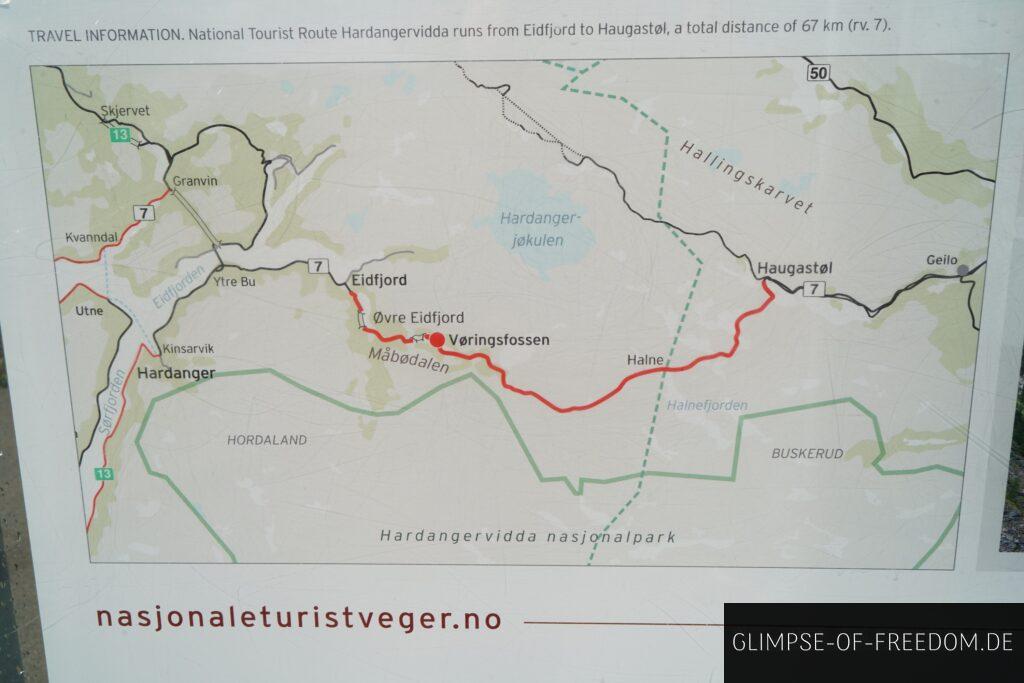 Hardangervidda Karte