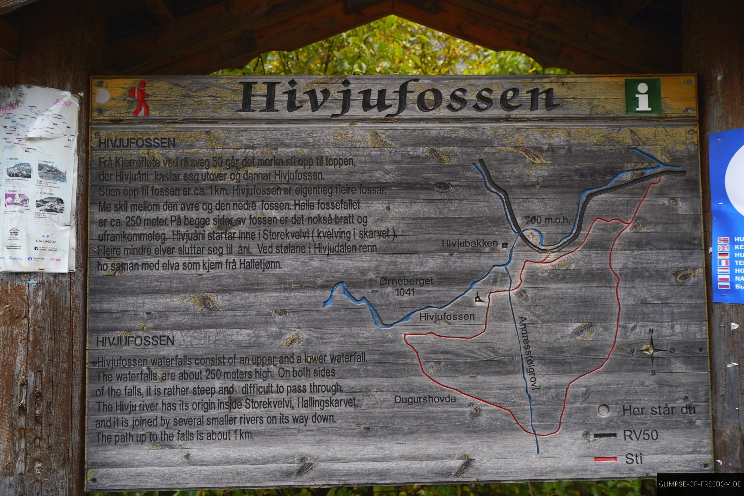 Hivjufossen Infotafel scaled Hivjufossen Infotafel