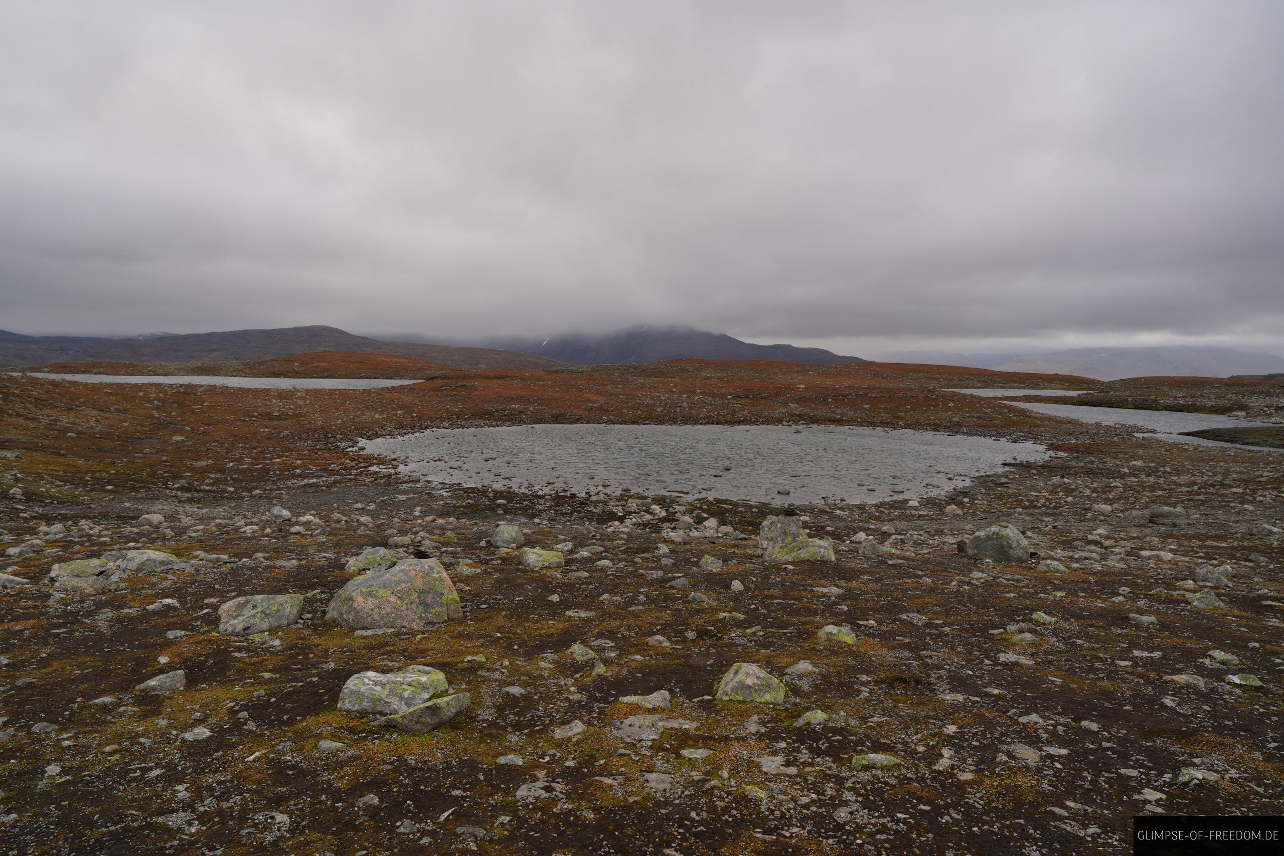Kleine Seen auf dem Aurflandsvegen Bergplatteau Kleine Seen auf dem Aurflandsvegen Bergplatteau