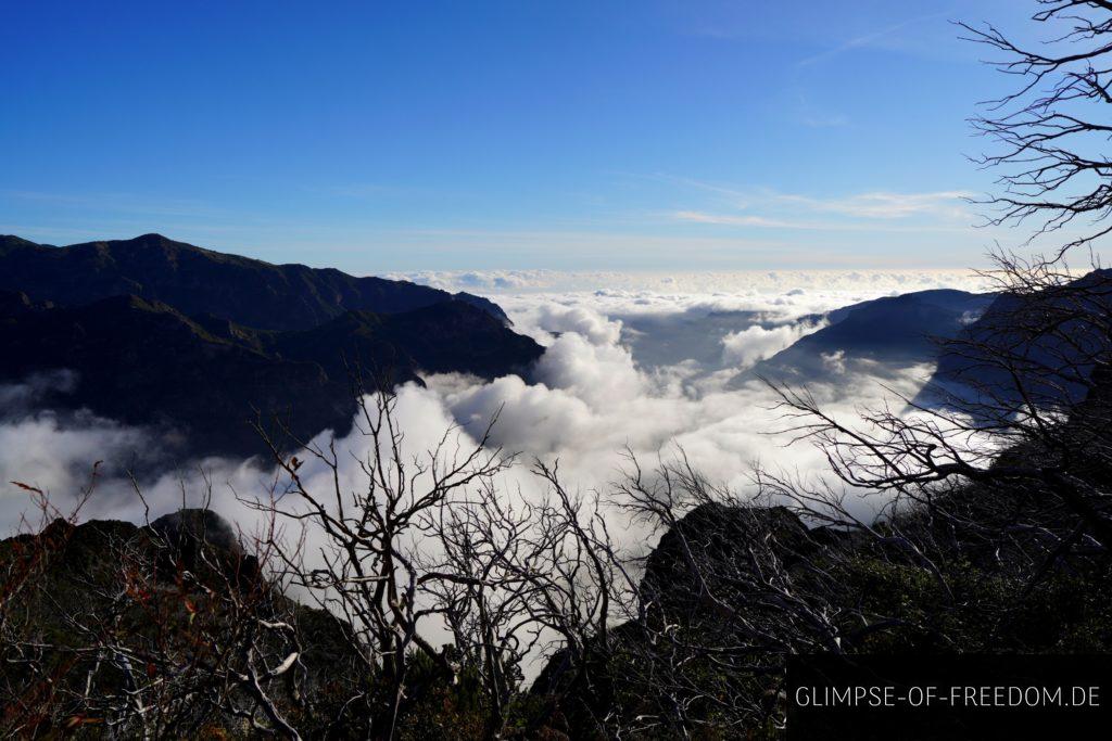 Madeira Landschaft über den Wolken