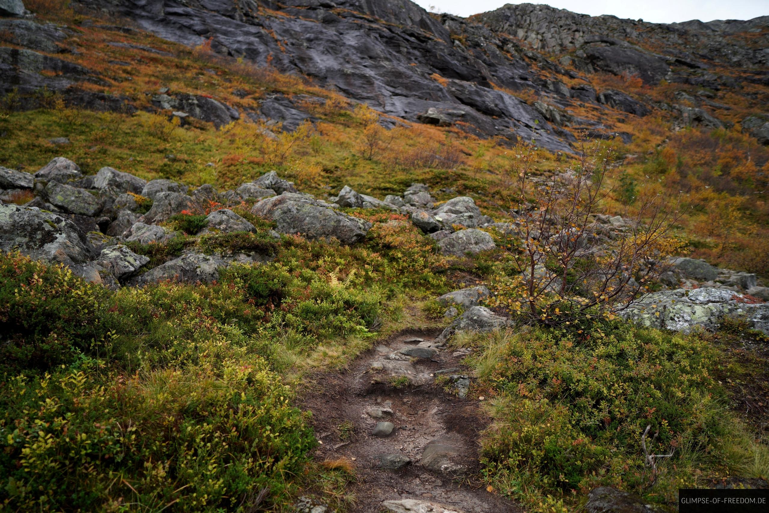 Markante Landschaft am Litlefjellet Markante Landschaft am Litlefjellet