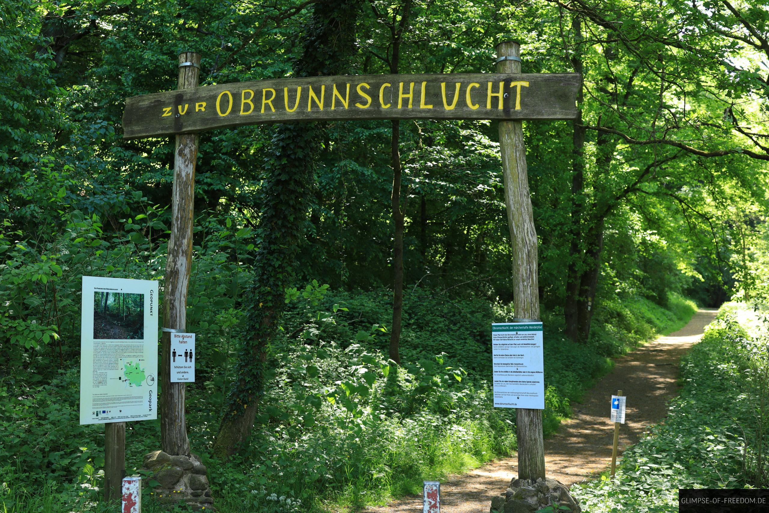 Obrunnschlucht Hoechst Eingang scaled Obrunnschlucht Hoechst Eingang