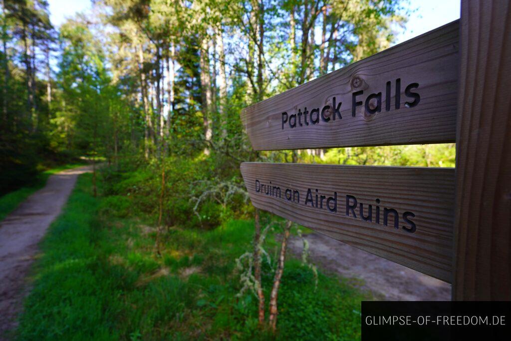 Pattack Falls Wegweiser