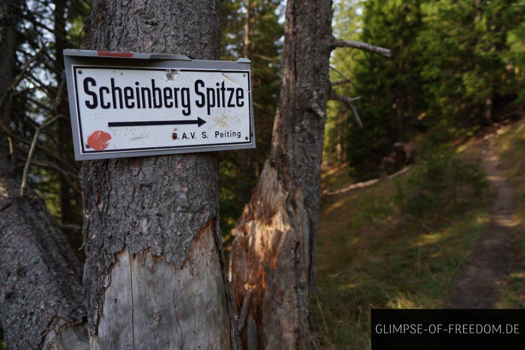Scheinbergspitze Wanderweg