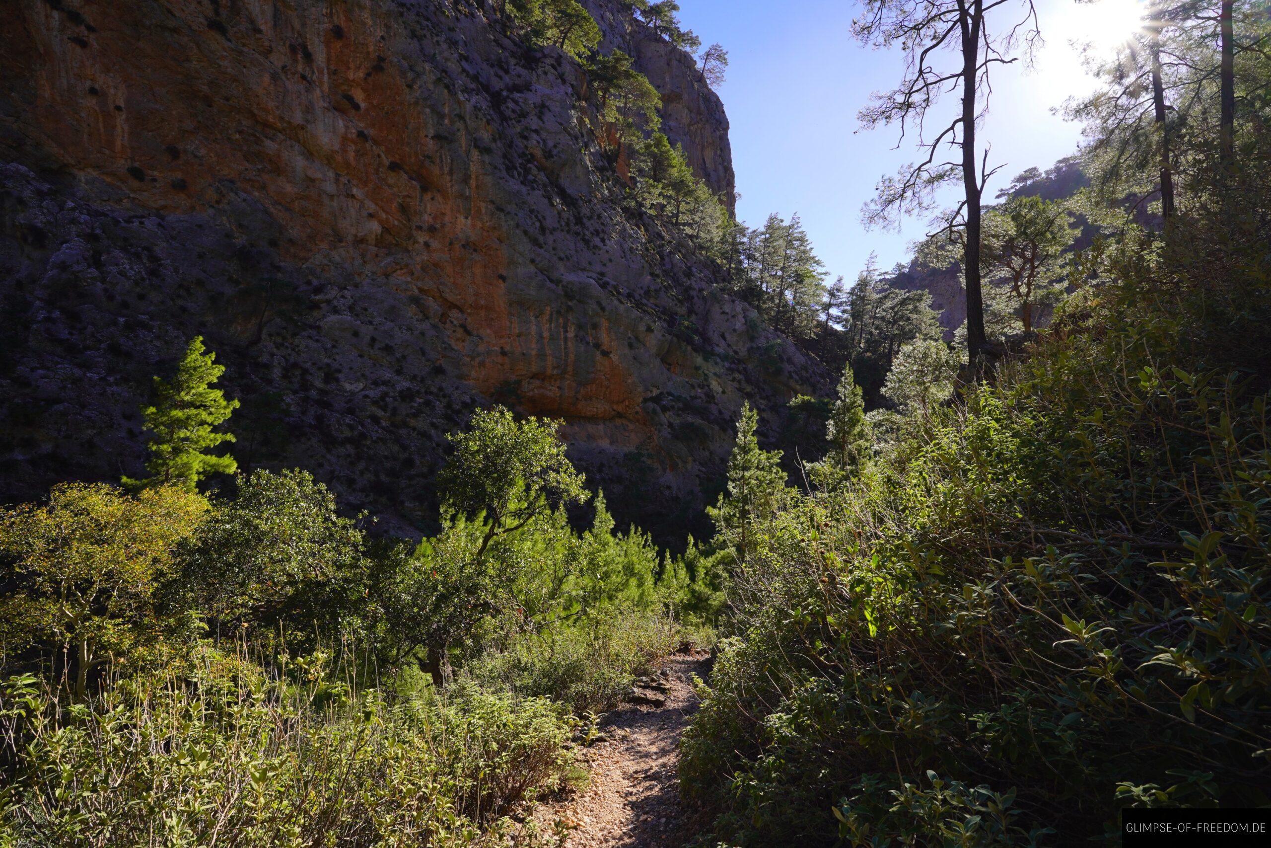 Schmaler Pfad inmitten der Schlucht scaled Schmaler Pfad inmitten der Schlucht