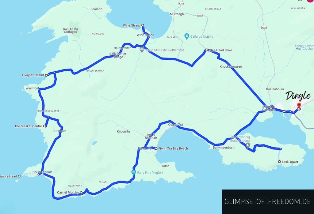 Slea Drive Map