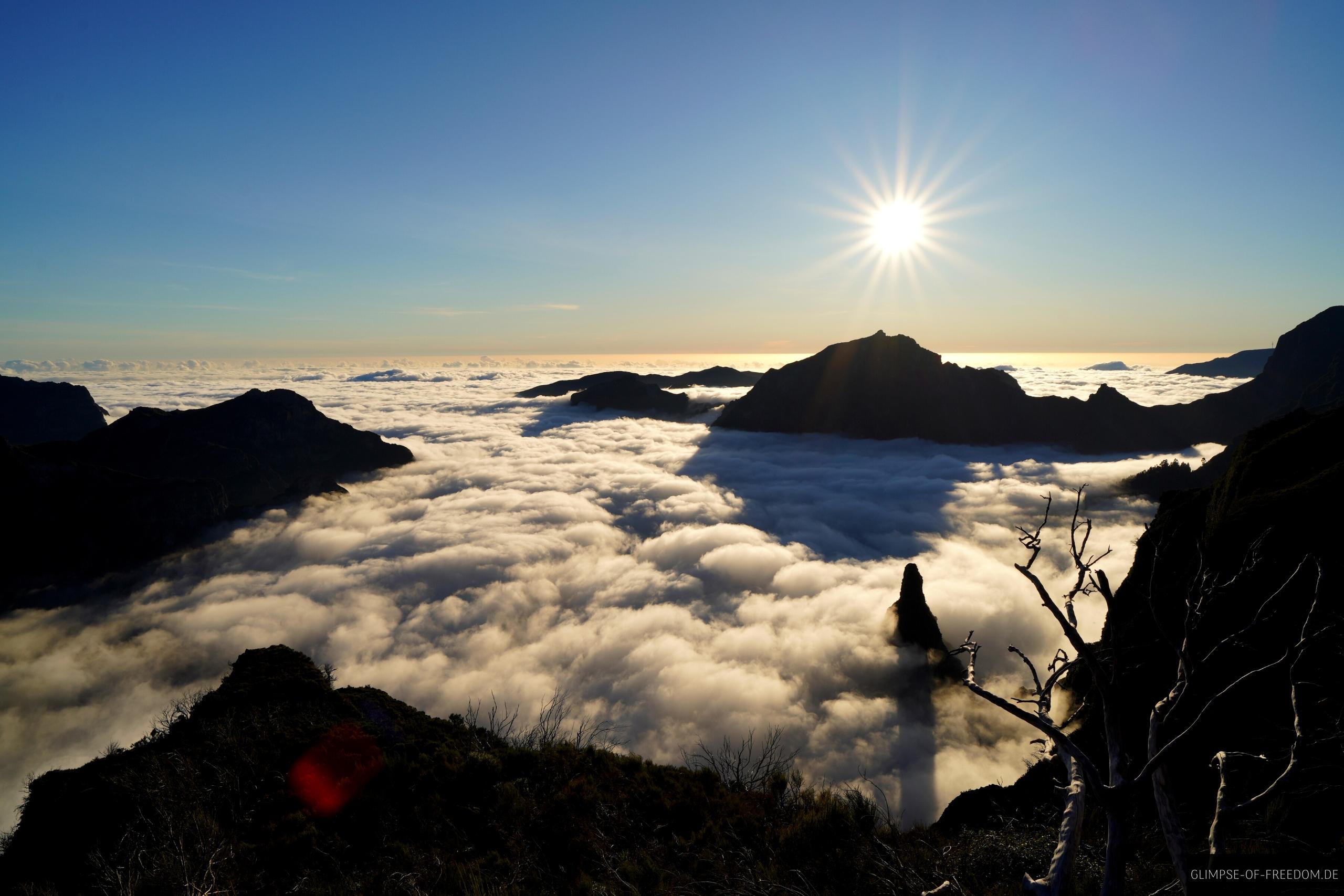 Sonnenuntergang am Pico Ruivo Sonnenuntergang am Pico Ruivo