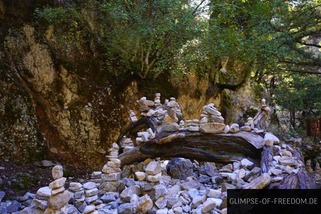 Steintürme in der Imbros Schlucht