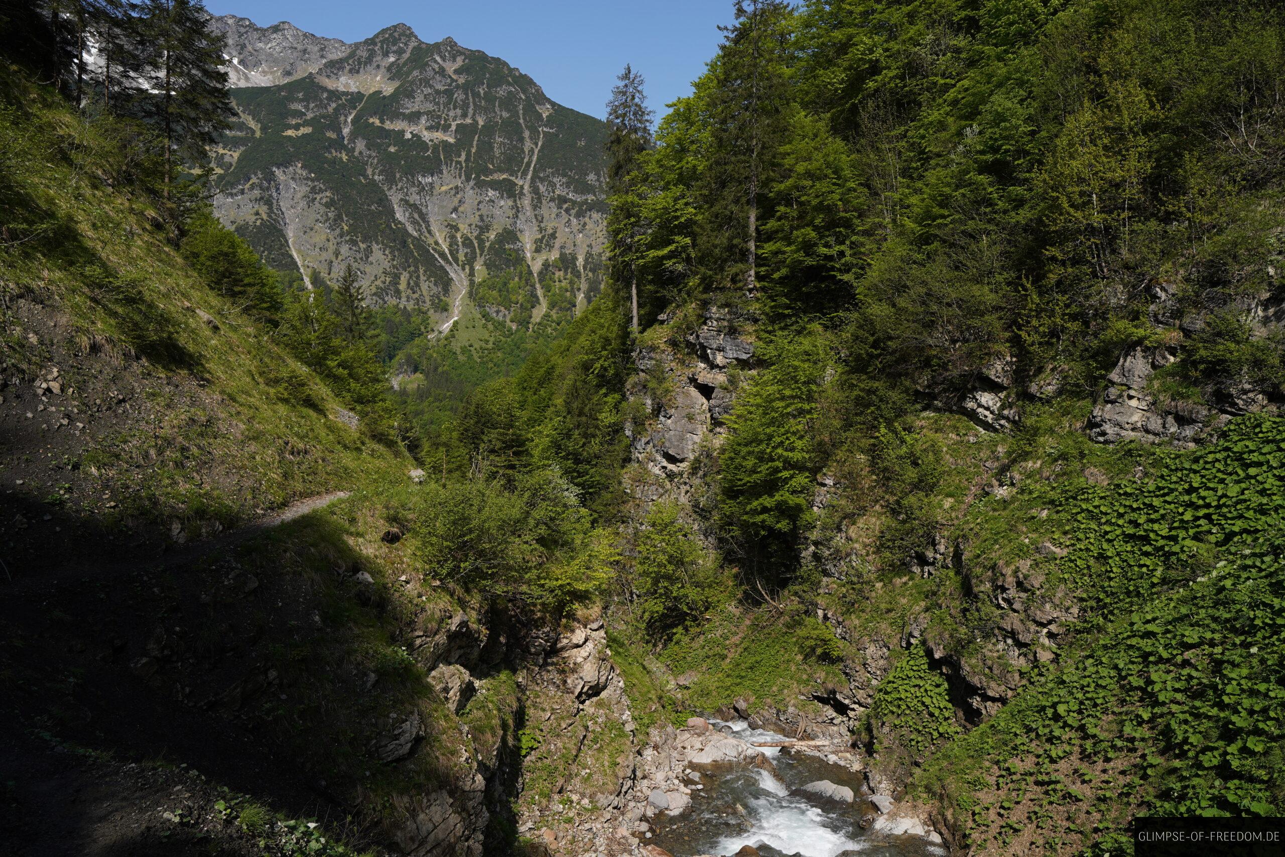 Traufbachtaltobel im Bergpanorama scaled Traufbachtaltobel im Bergpanorama