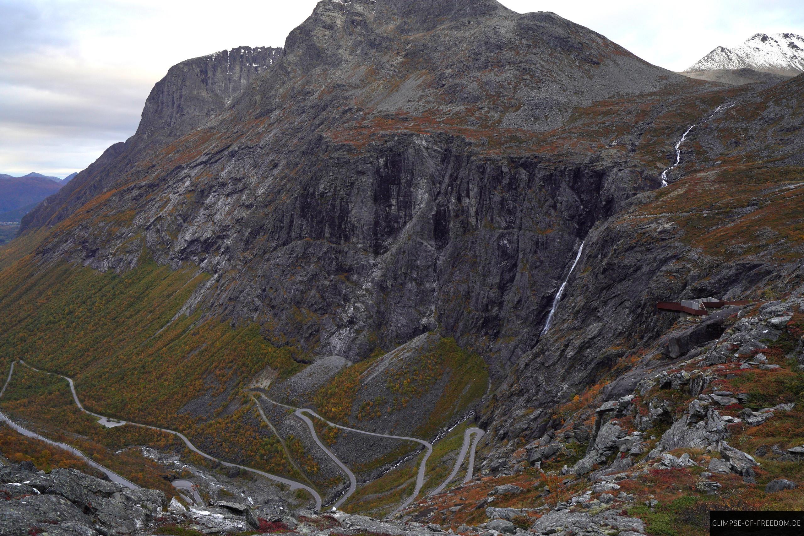 Trollstigen auf der Landschaftsstrasse Trollstigen auf der Landschaftsstrasse