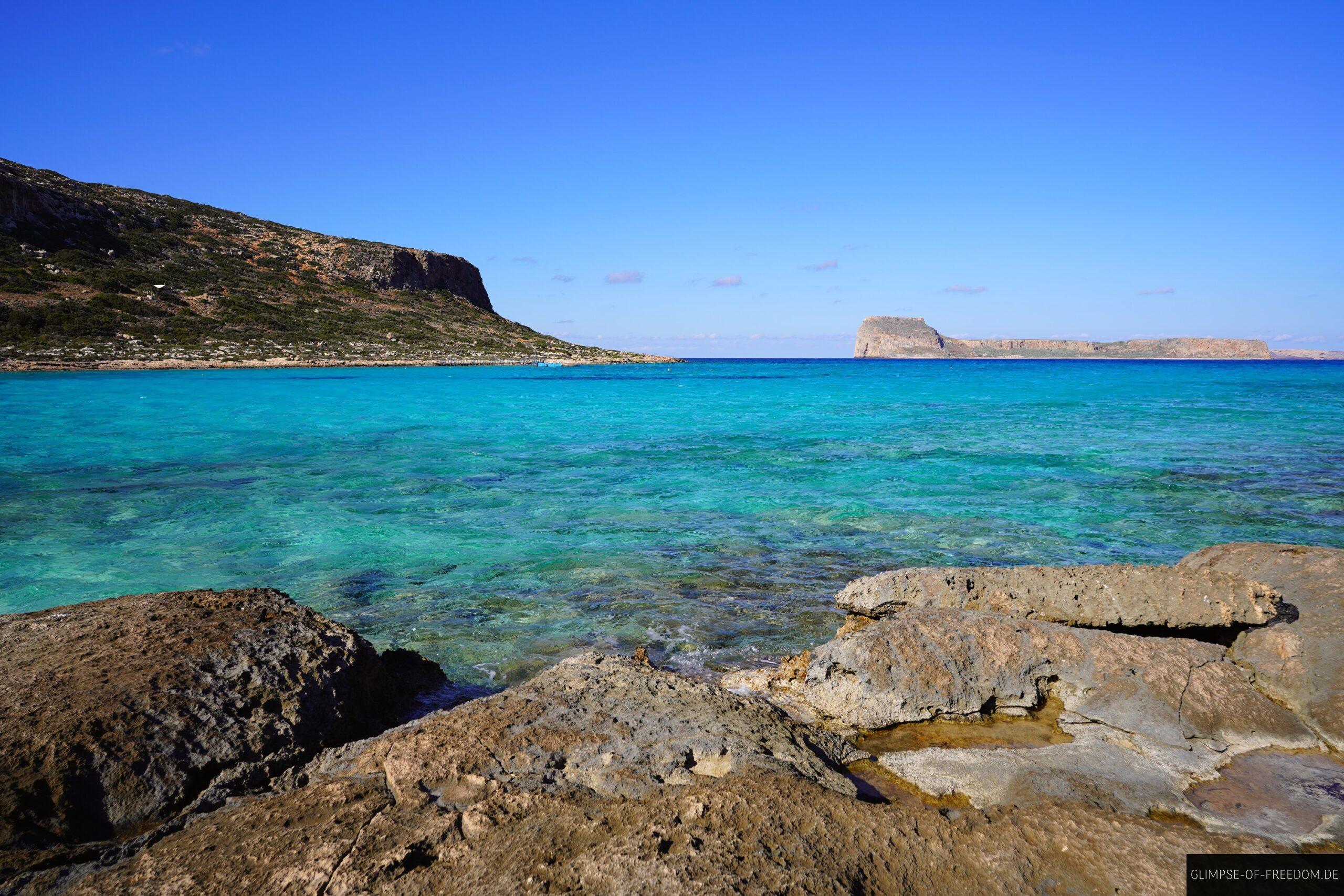 Tuerkisfarbenes Wasser in der Lagune von Balos scaled Türkisfarbenes Wasser in der Lagune von Balos
