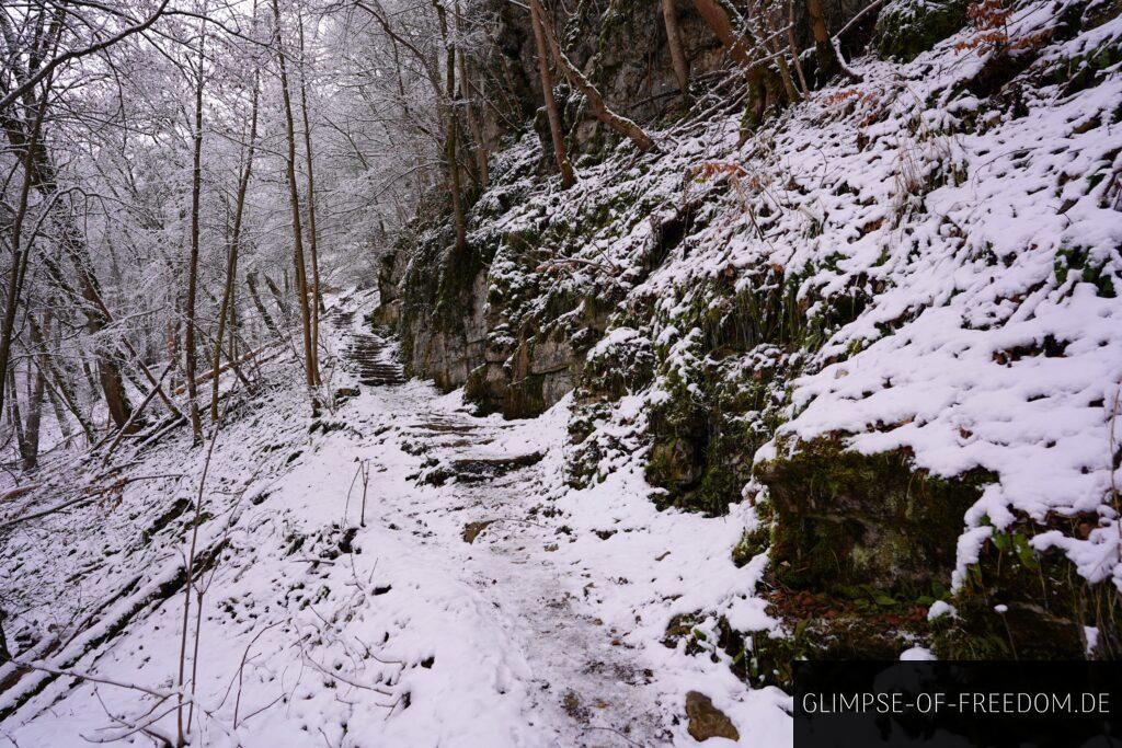 Uracher Wasserfall Winterwanderung