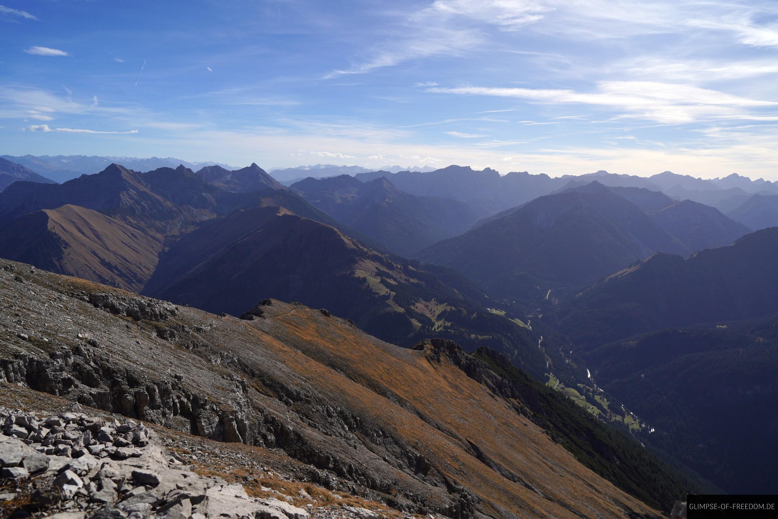 Wanderung auf dem Berg Thaneller in Oesterreich Wanderung auf dem Berg Thaneller in Österreich