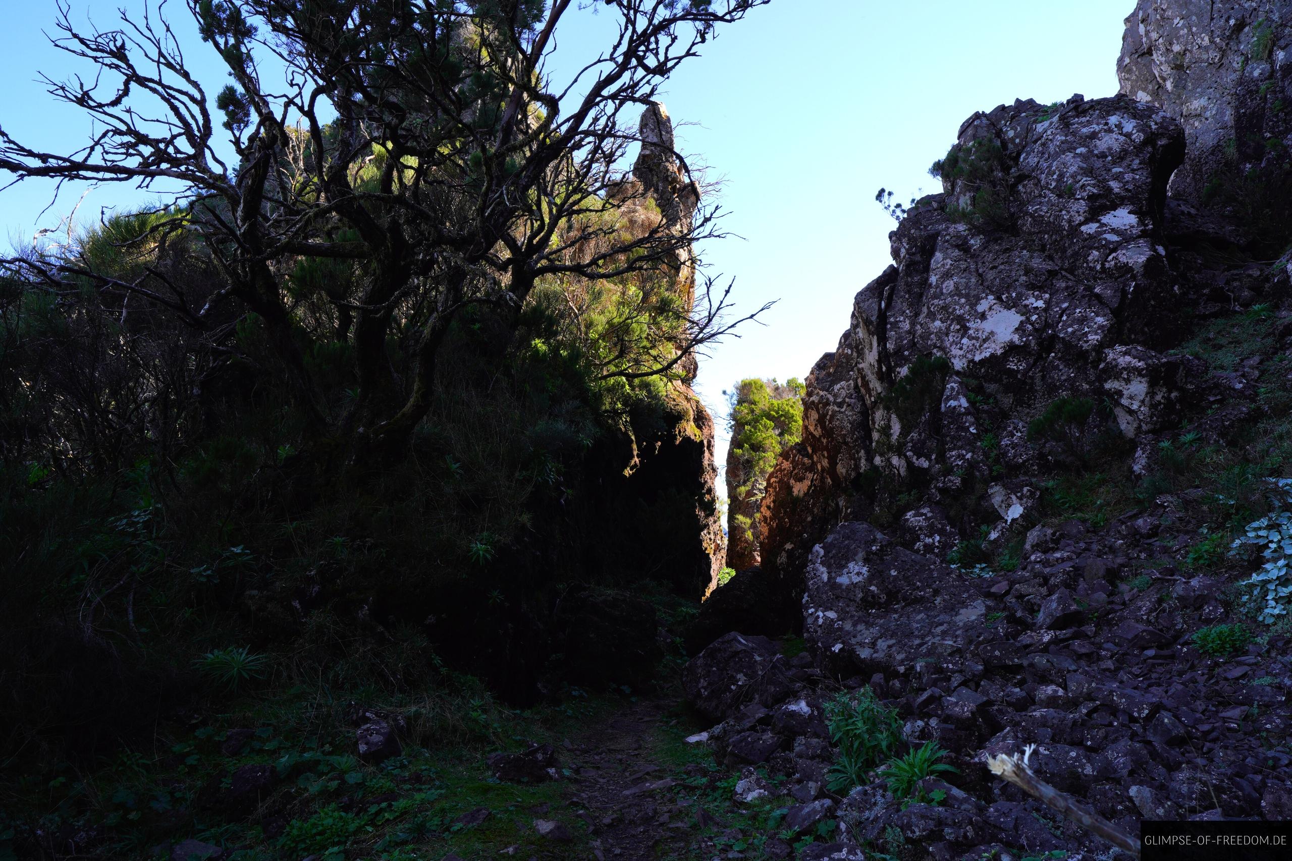 Wanderung durch eine Felsspalte Wanderung durch eine Felsspalte