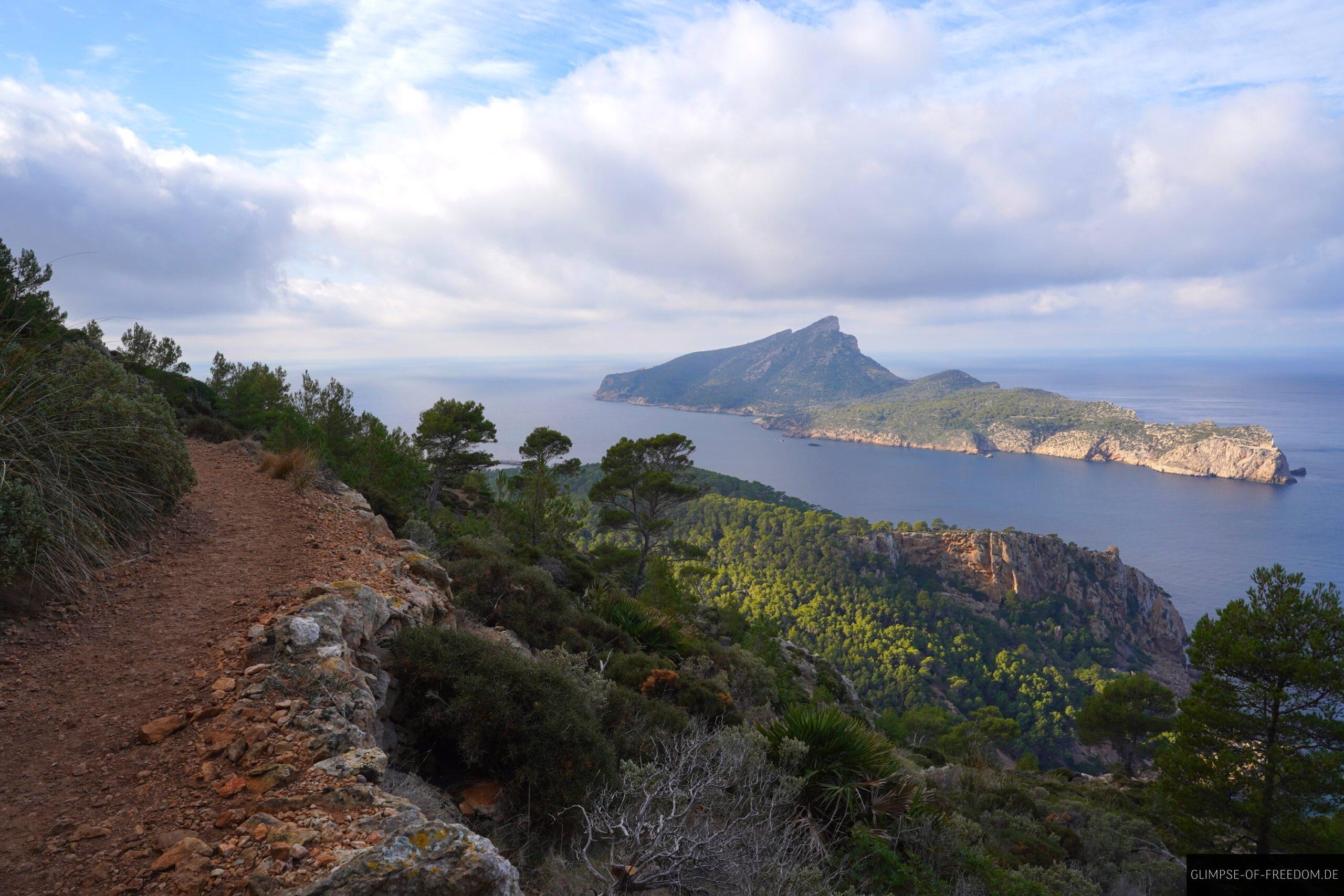 Wanderweg oberhalb der Südwestküste auf Mallorca