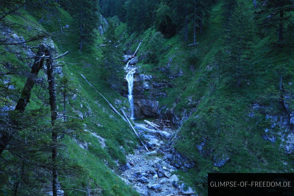 Wasserfall auf dem Weg zur Ammergauer Hochplatte