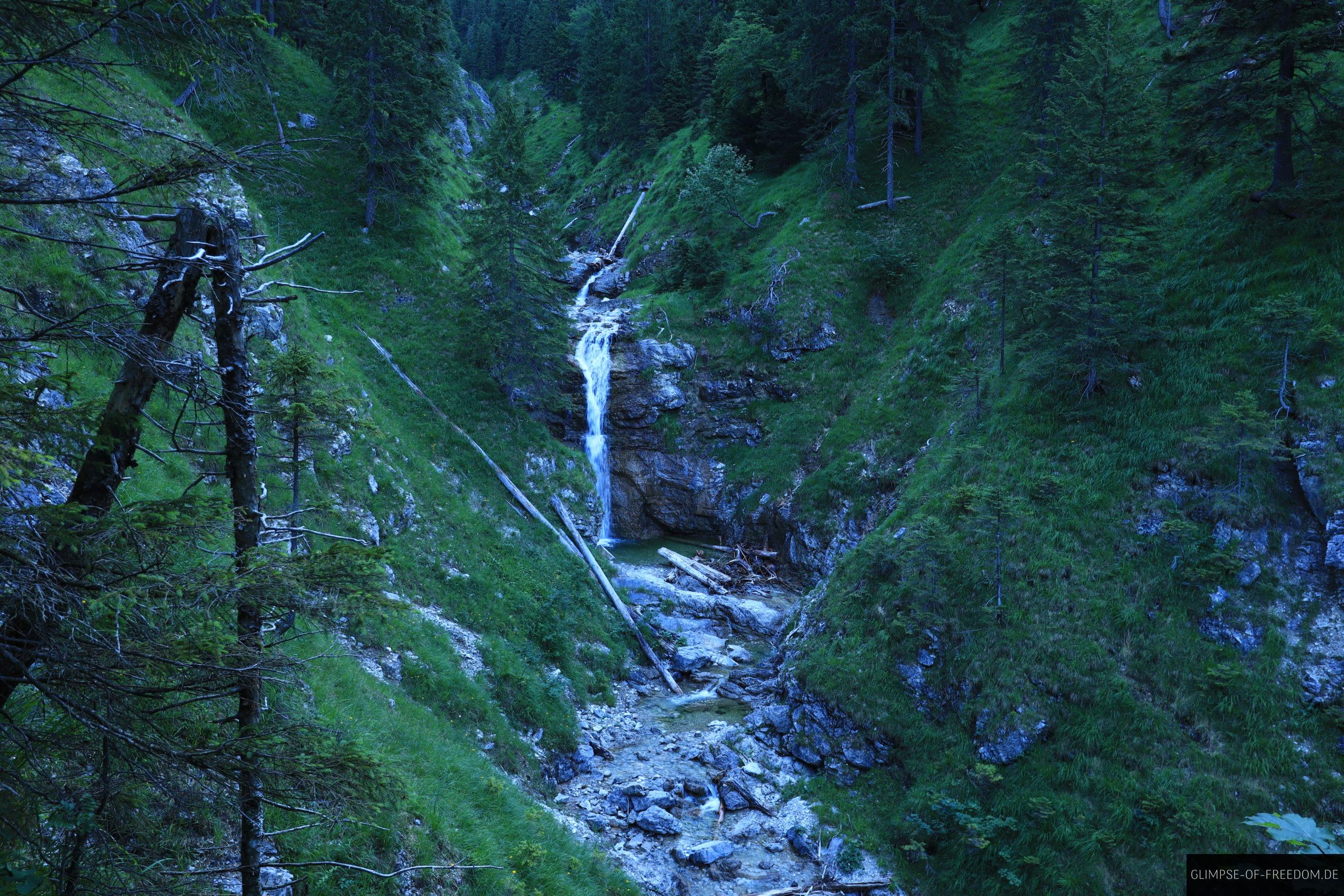 Wasserfall auf dem Weg zur Ammergauer Hochplatte