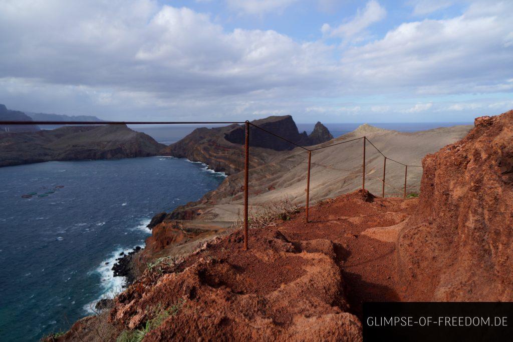 Weg auf dem Berg Pico Furado Madeira